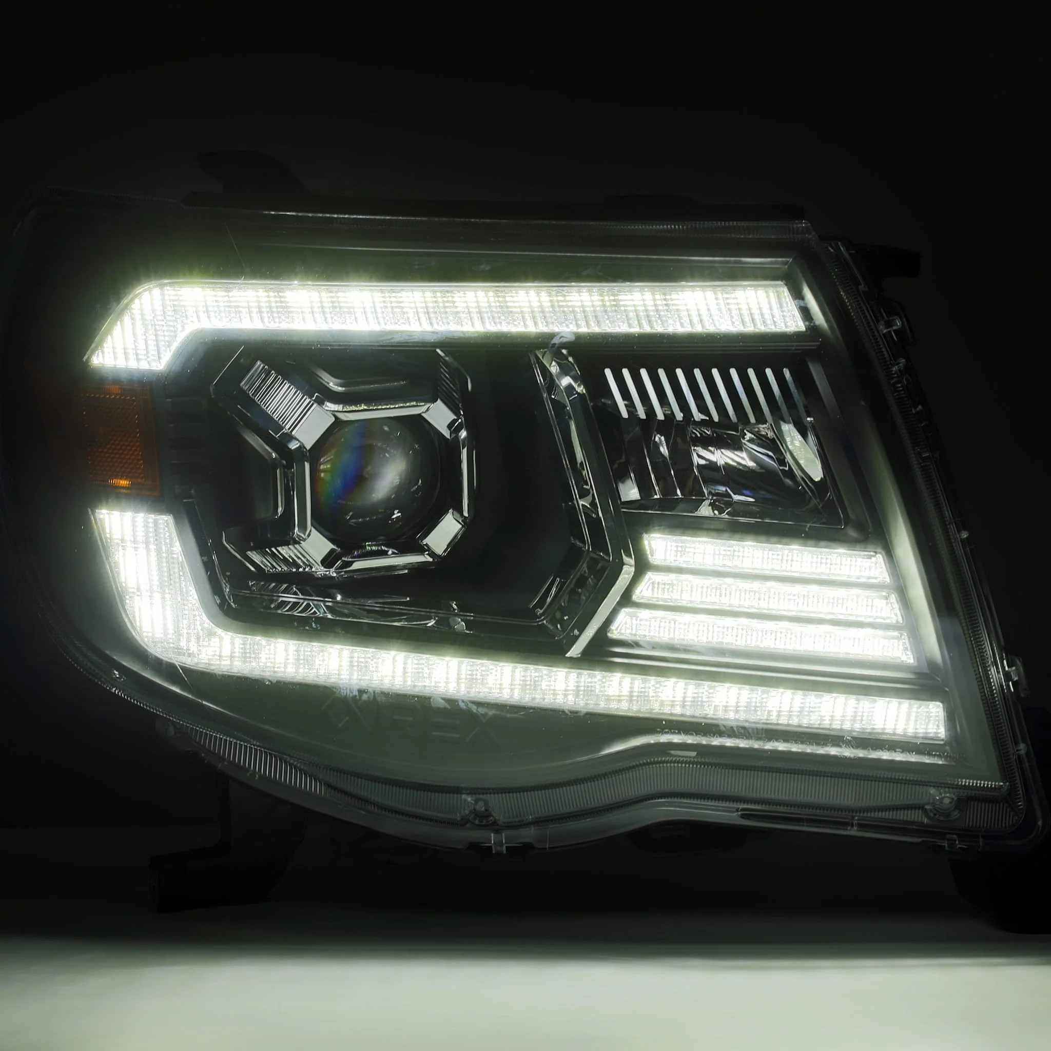 05-11 Toyota Tacoma LUXX-Series LED Projector Headlights Alpha-Black - Image 4