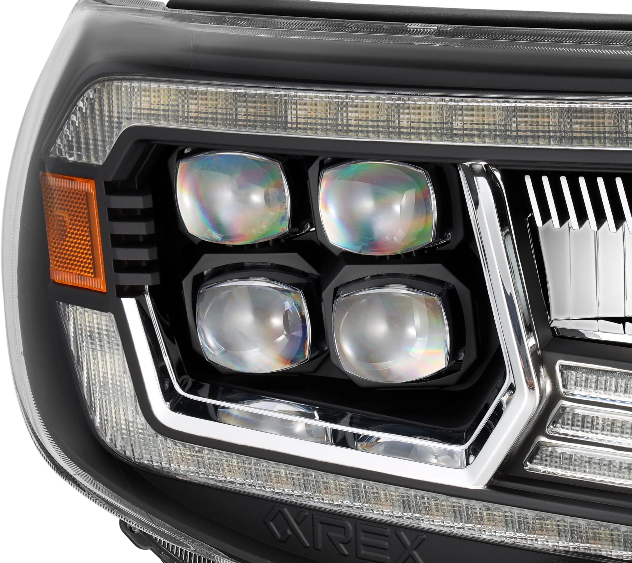 05-11 Toyota Tacoma NOVA-Series LED Projector Headlights Black - Image 4