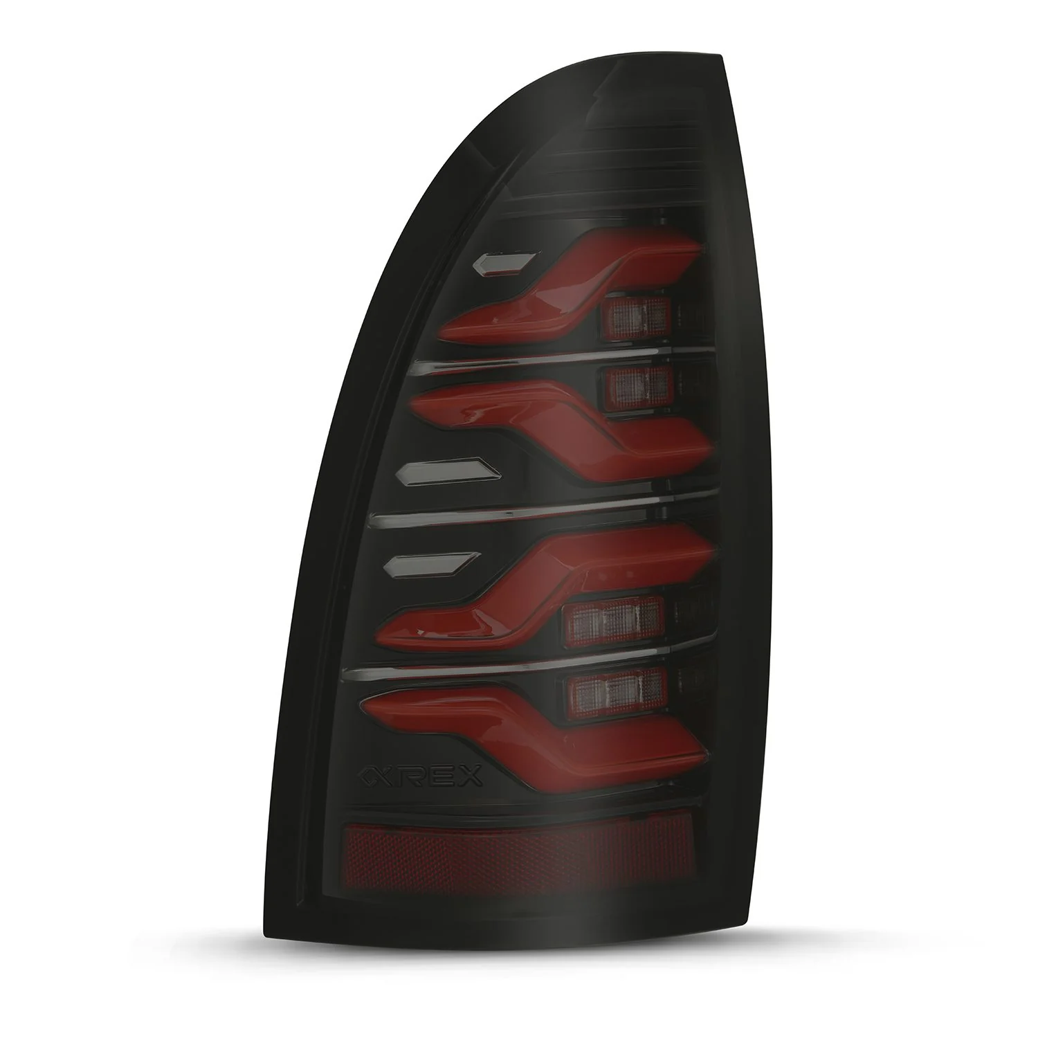 05-15 Toyota Tacoma LUXX-Series LED Tail Lights Black-Red - Image 2
