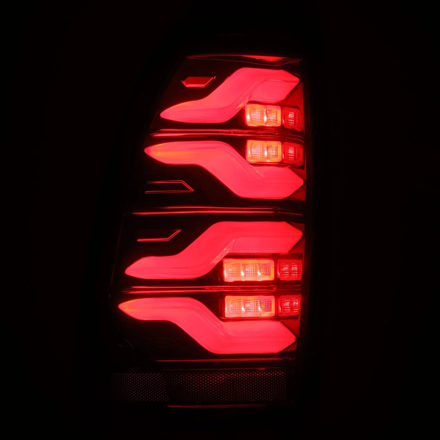 05-15 Toyota Tacoma LUXX-Series LED Tail Lights Black-Red - Image 6
