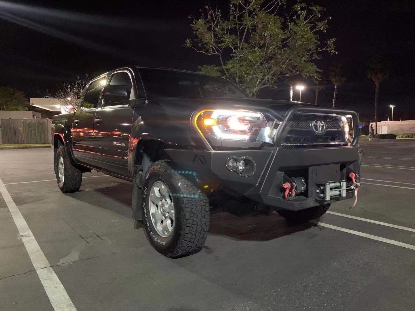 12-15 Toyota Tacoma LUXX-Series LED Projector Headlights Alpha-Black - Image 5