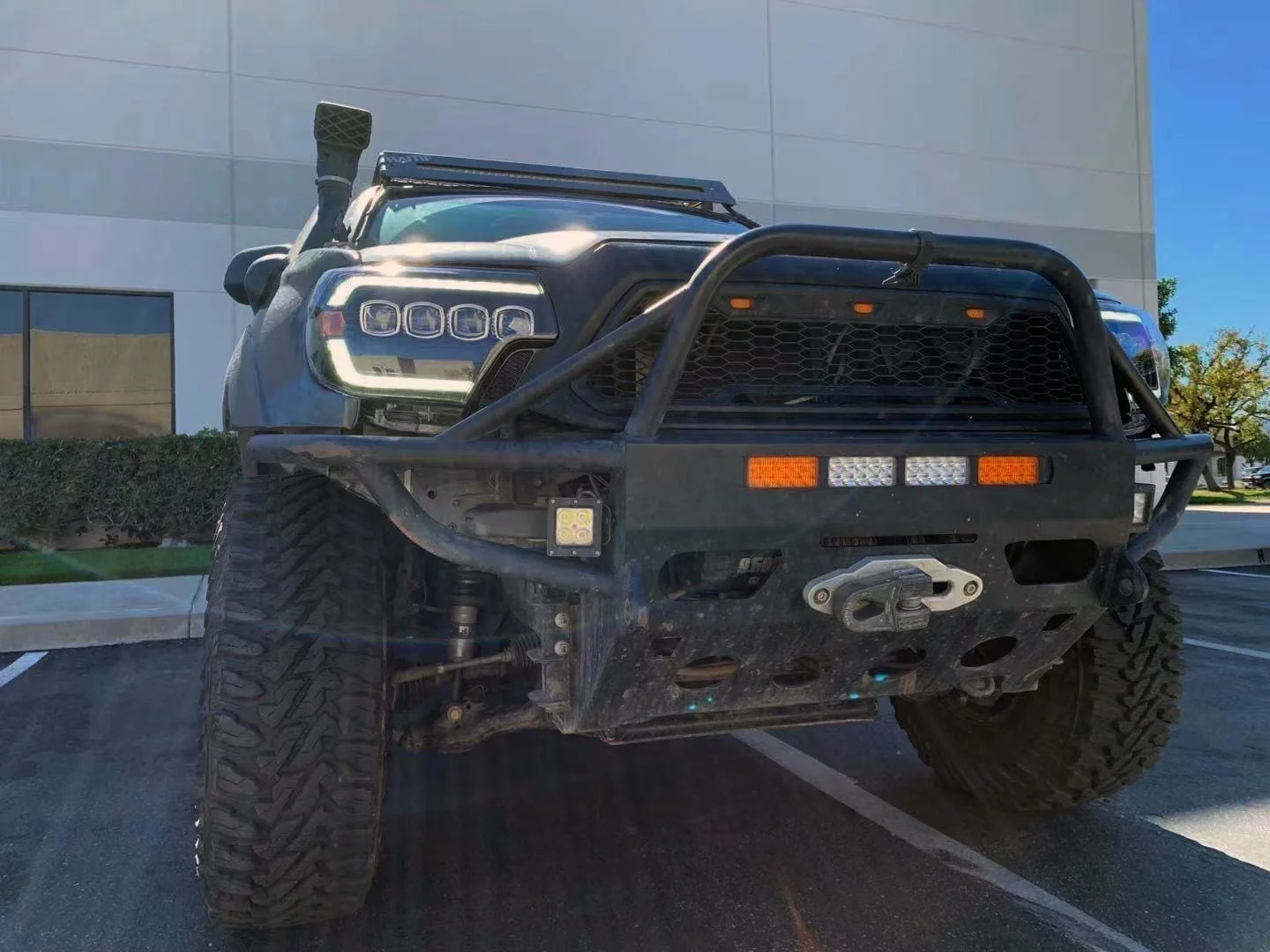 12-15 Toyota Tacoma NOVA-Series LED Projector Headlights Black - Image 4