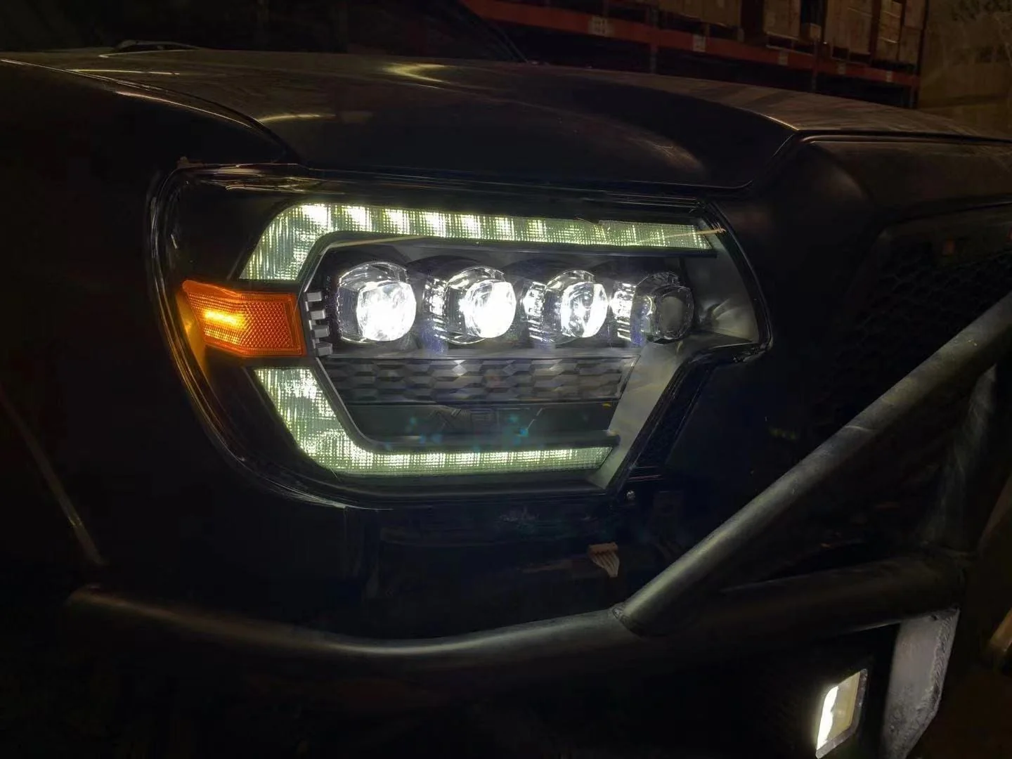 12-15 Toyota Tacoma NOVA-Series LED Projector Headlights Black - Image 5