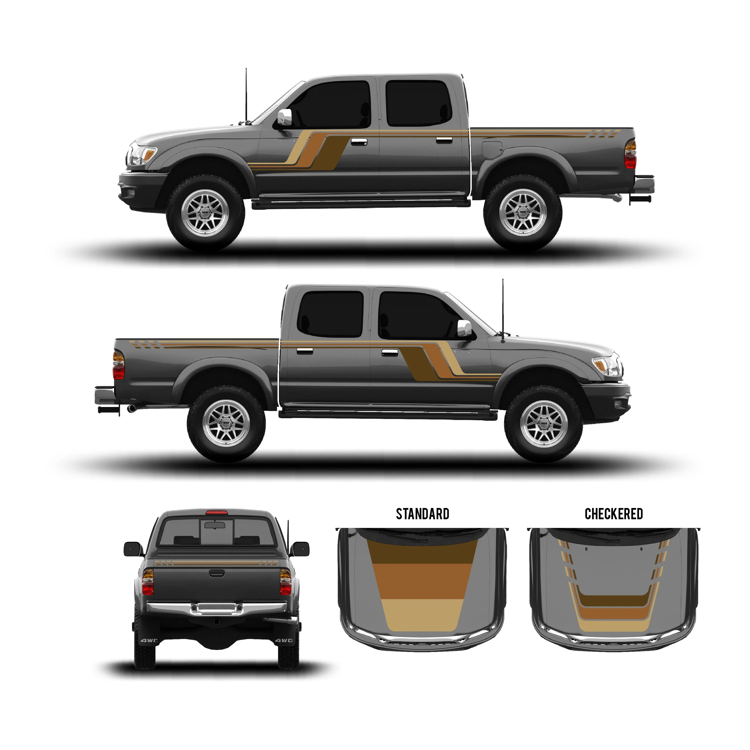 2001-04 Tacoma Checkered Stripe Kit - Image 37