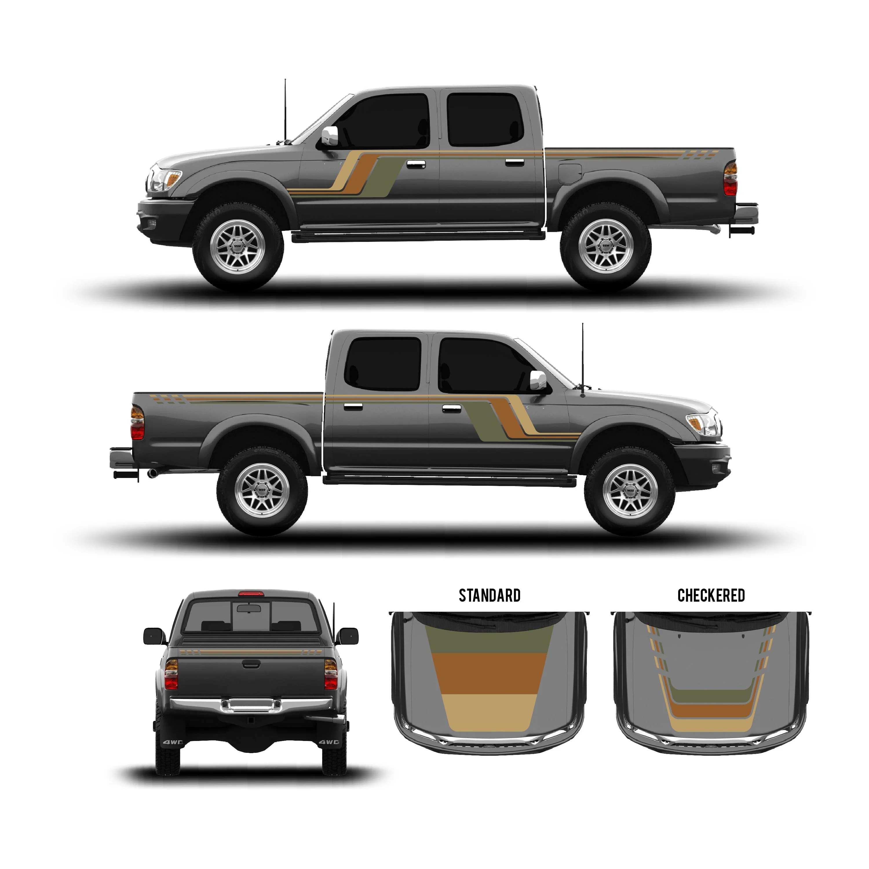 2001-04 Tacoma Checkered Stripe Kit - Image 58