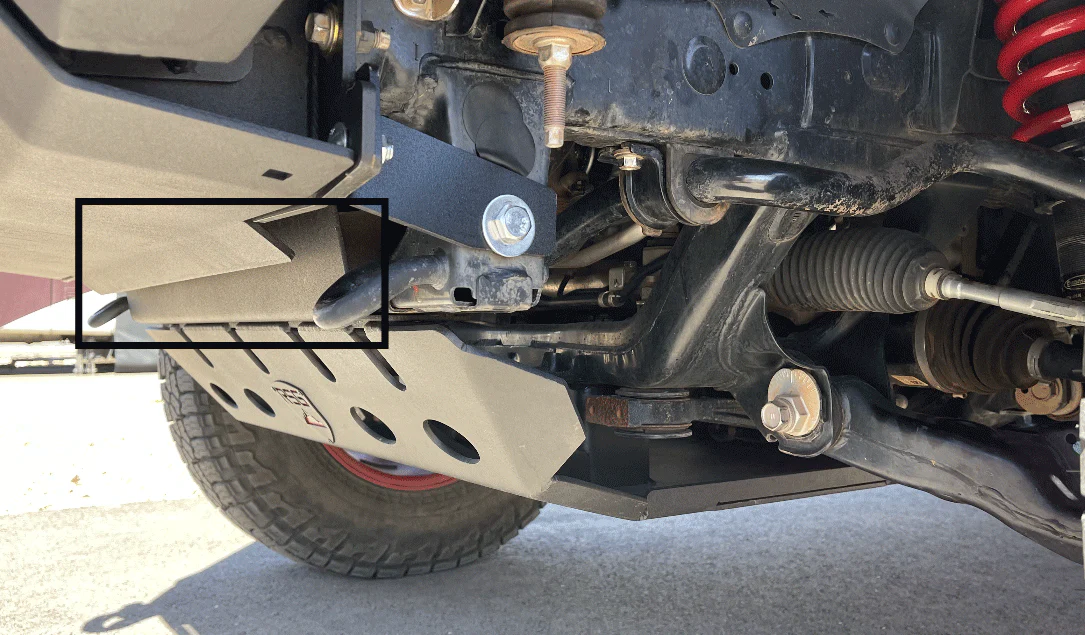 2010+ 5th Gen Toyota 4Runner Front Skid Plate 1/2 Extension Bumper Fill Plate - Image 2