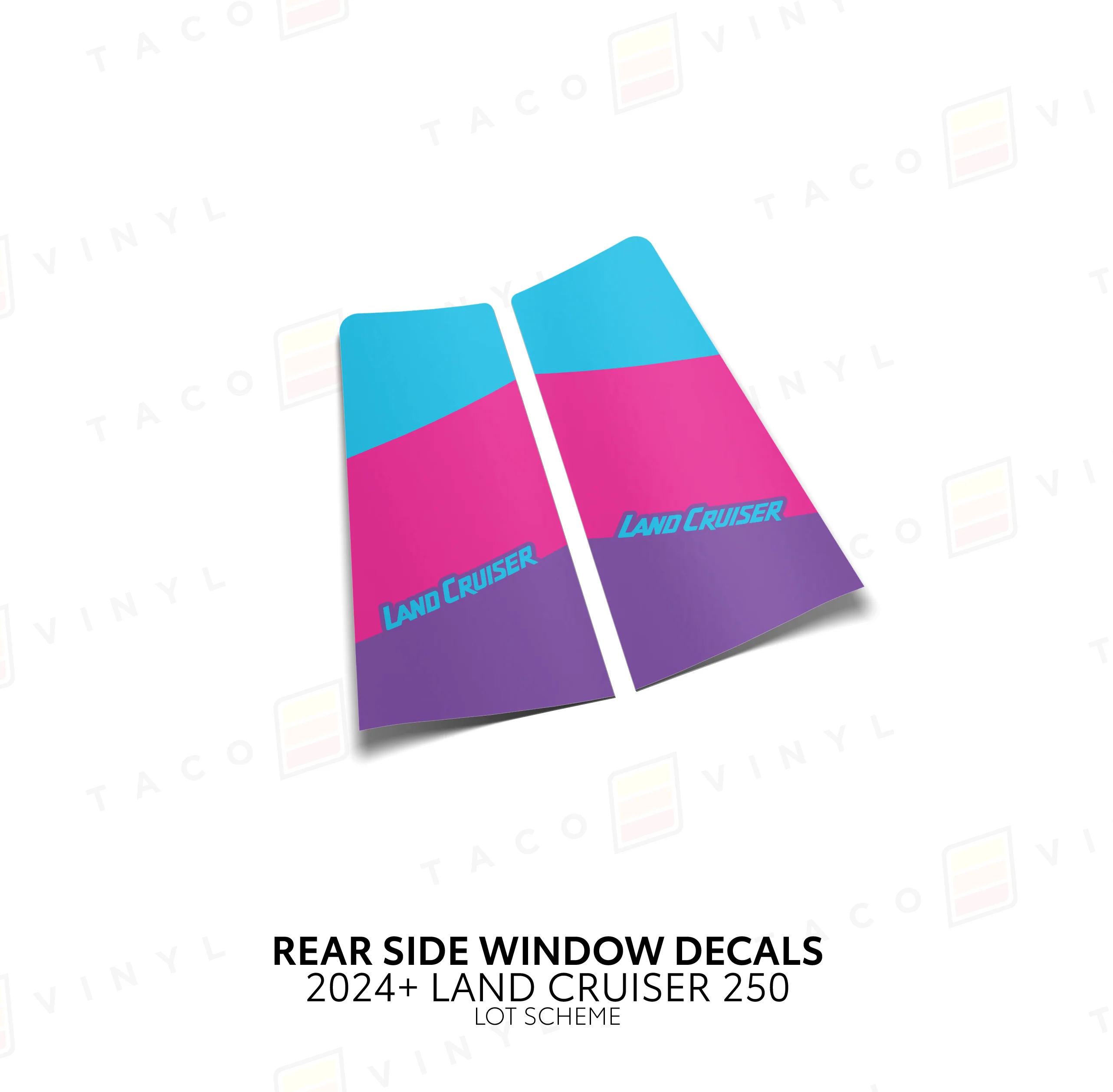 2024+ Land Cruiser 250 Rear Side Window Decal - Image 30