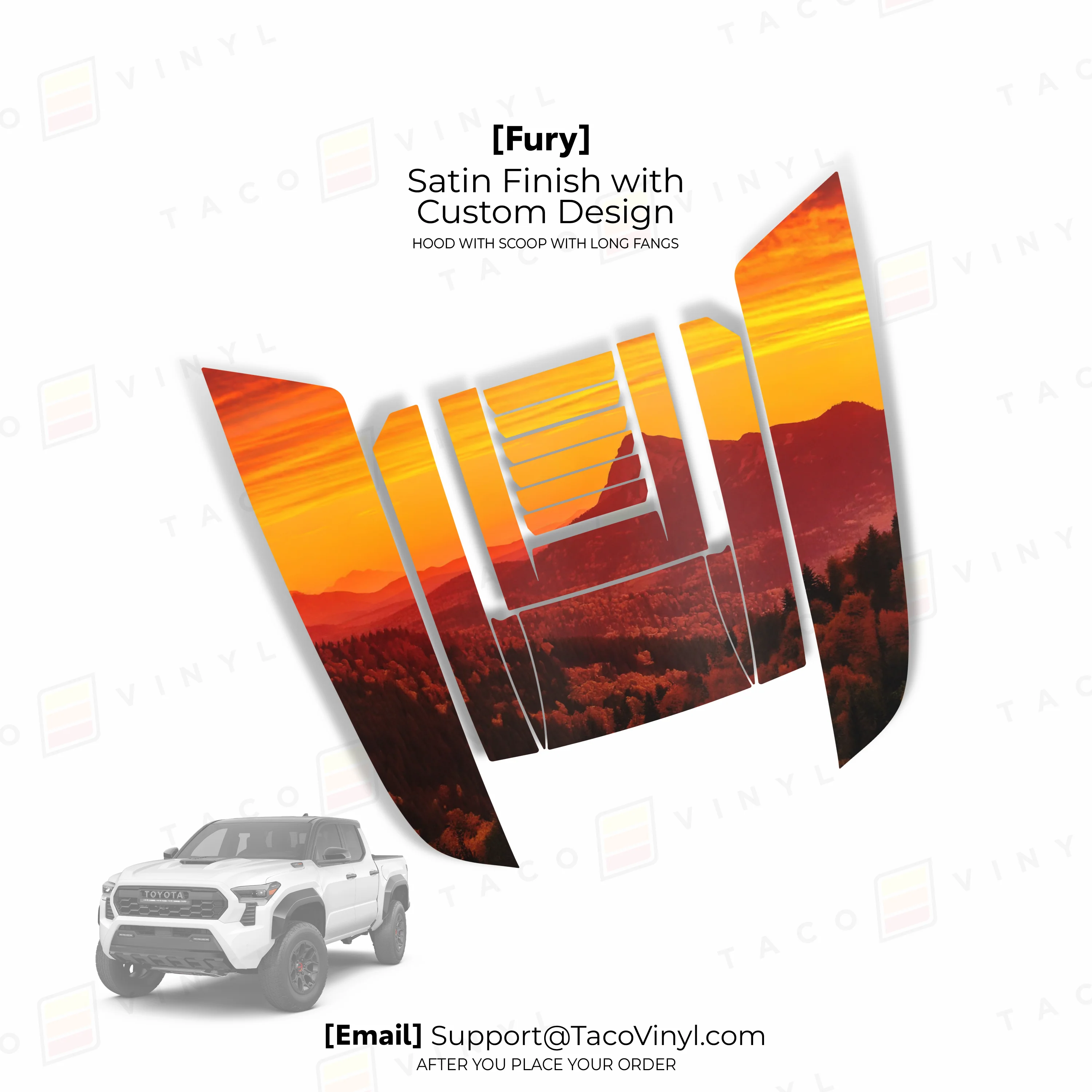 2024+ Tacoma Fury Hood Scoop Stamp (W/ Long Fangs) - Image 19