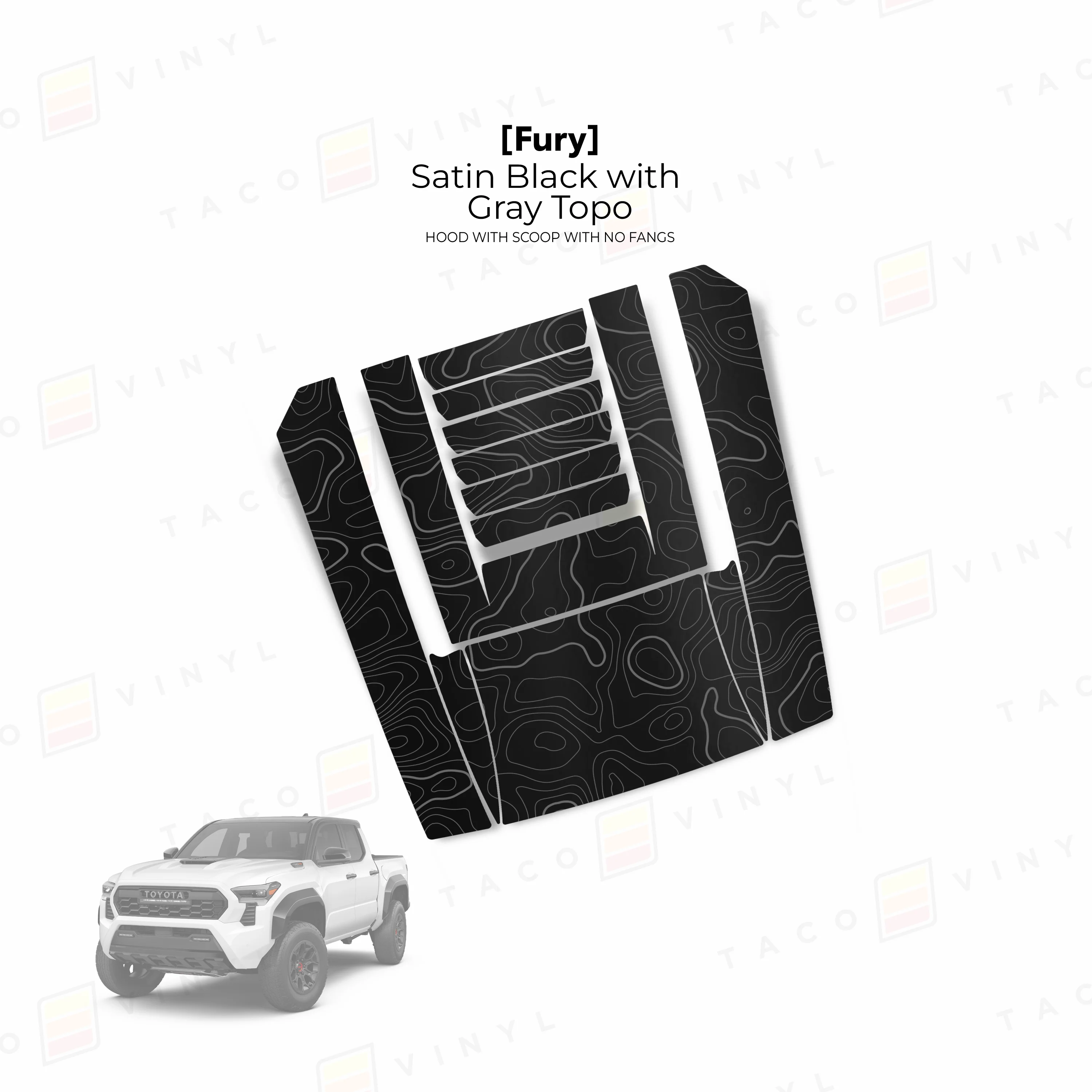 2024+ Tacoma Fury Hood Scoop Stamp (W/ No Fangs) - Image 14