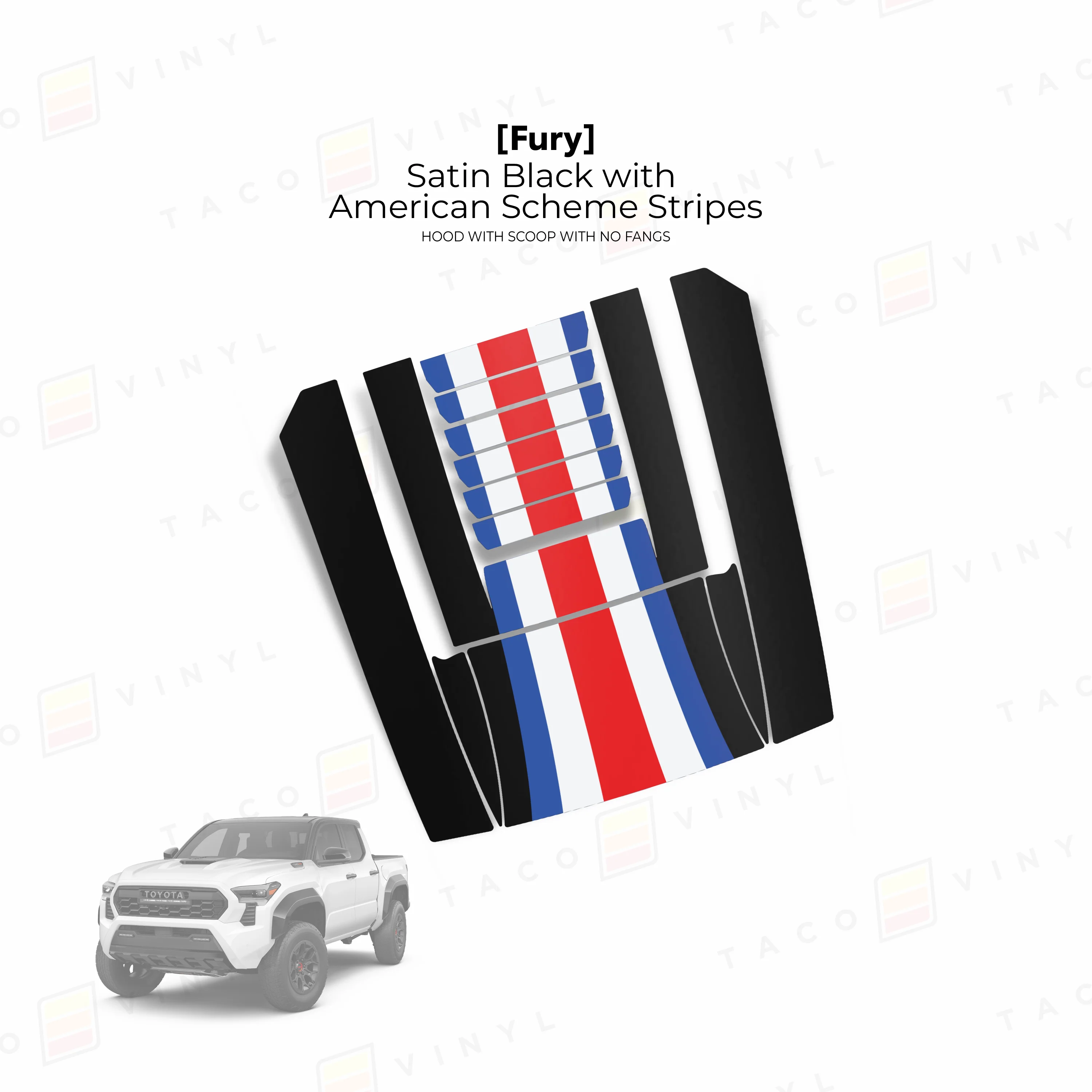 2024+ Tacoma Fury Hood Scoop Stamp (W/ No Fangs) - Image 4