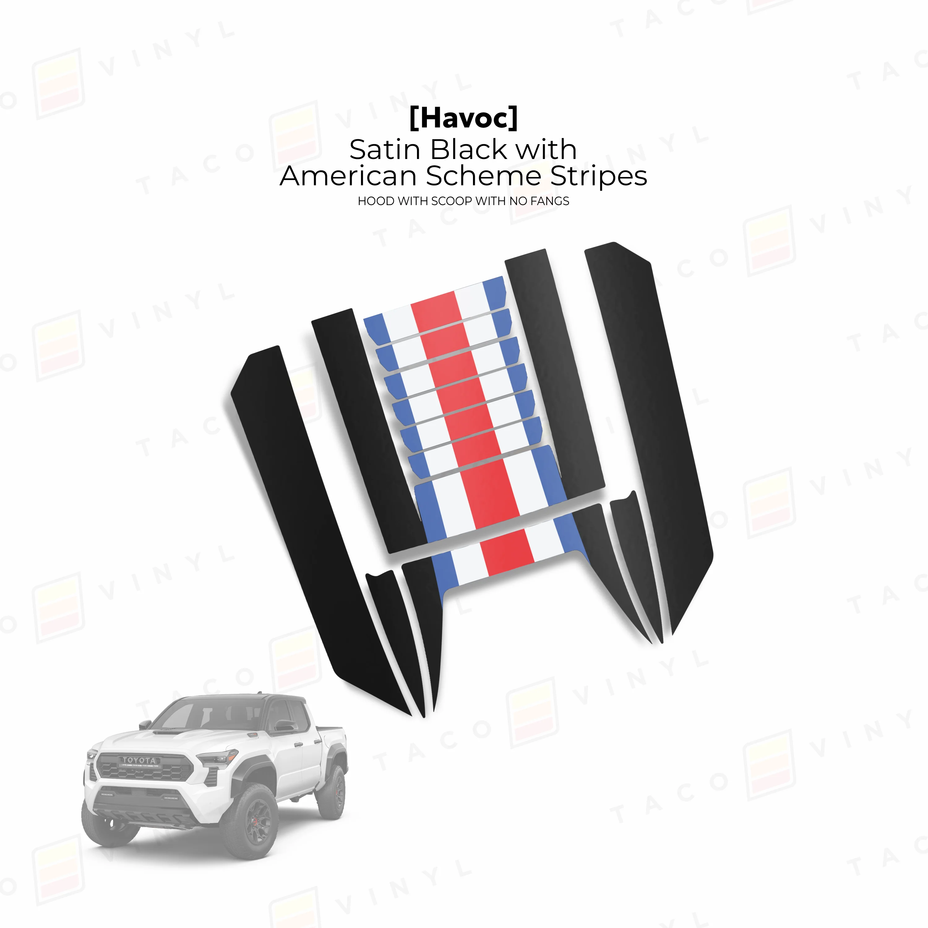 2024+ Tacoma Havoc Hood Scoop Stamp (W/ No Fangs) - Image 4