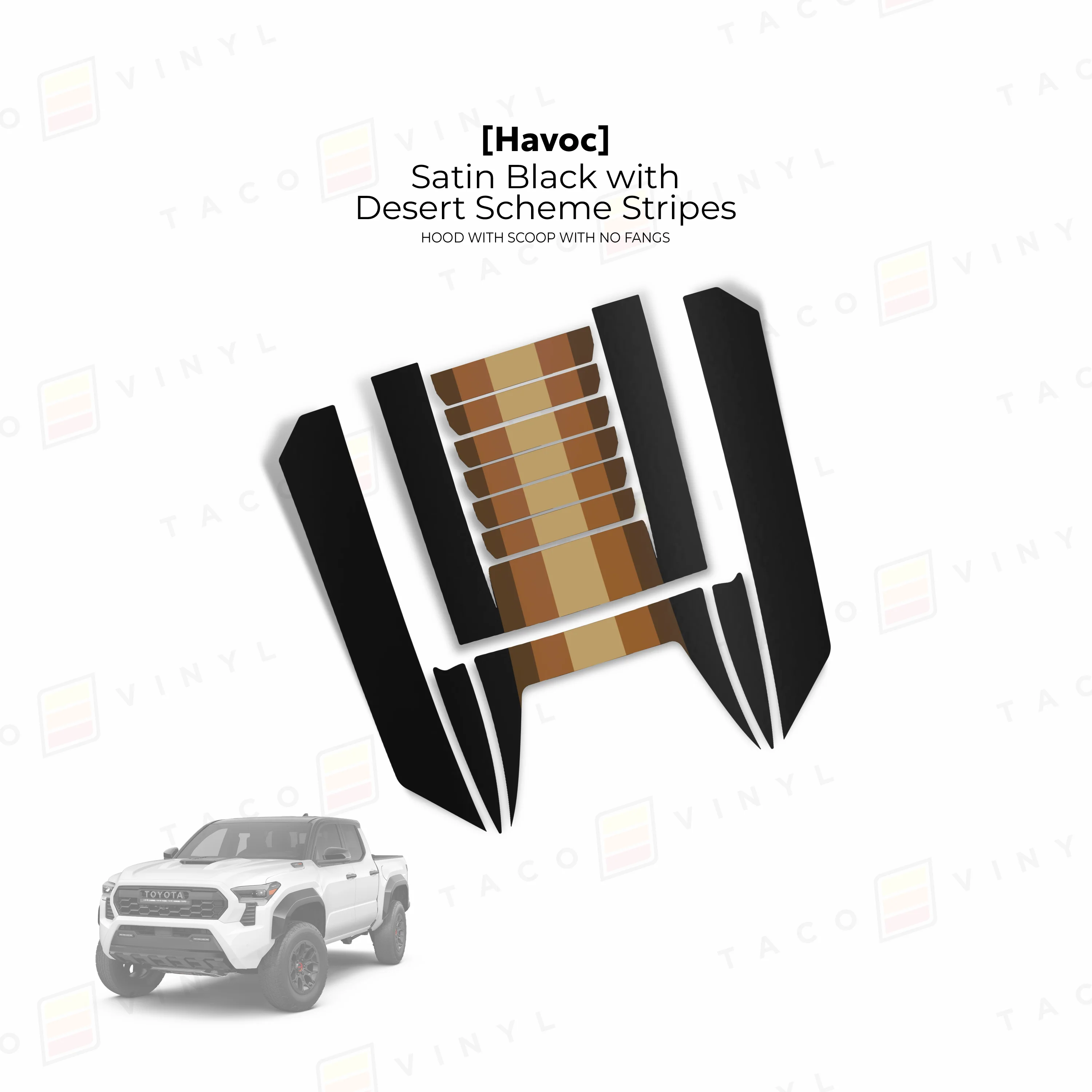 2024+ Tacoma Havoc Hood Scoop Stamp (W/ No Fangs) - Image 6
