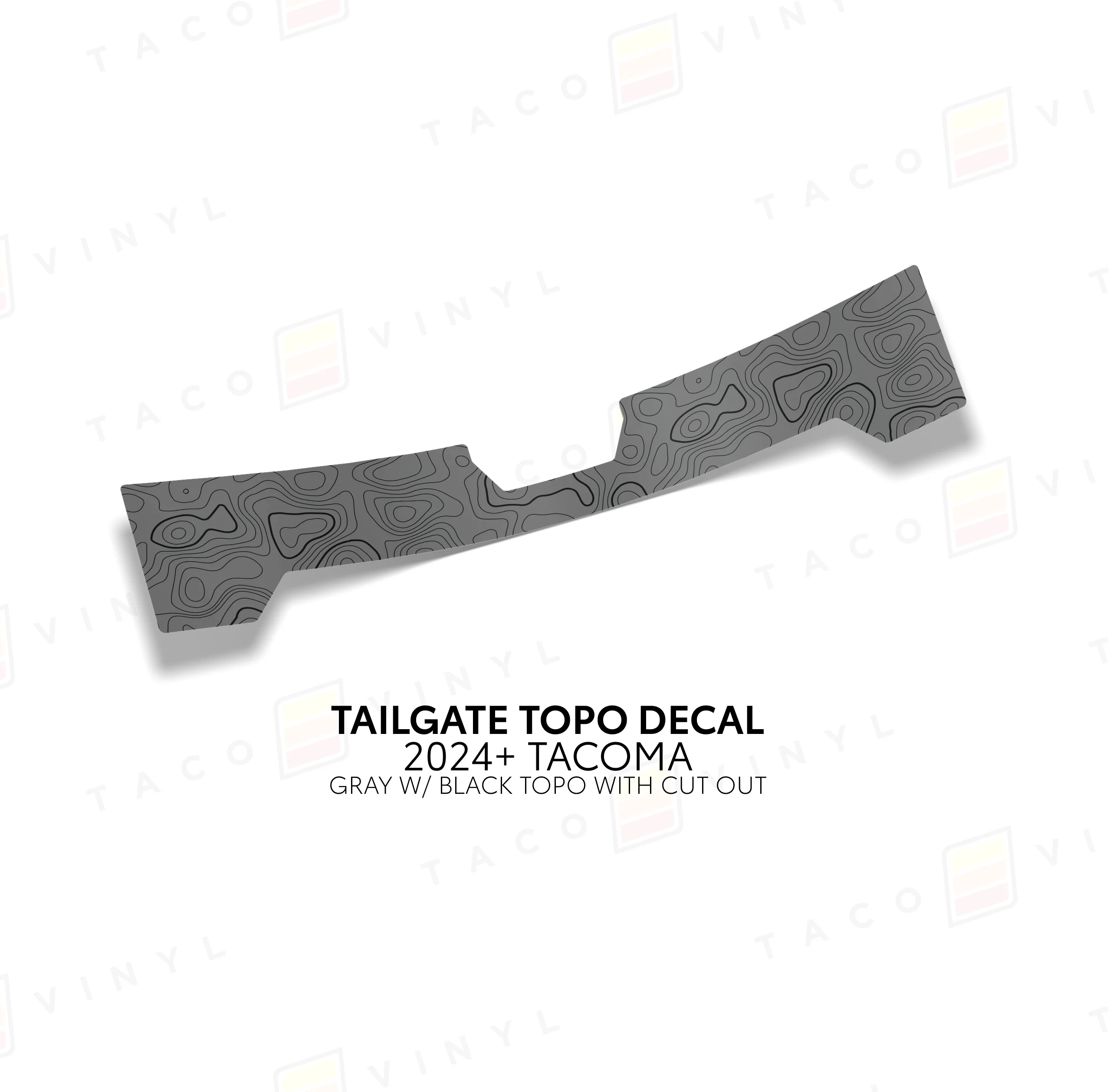 2024+ Tacoma Tailgate Topo Decal - Image 13