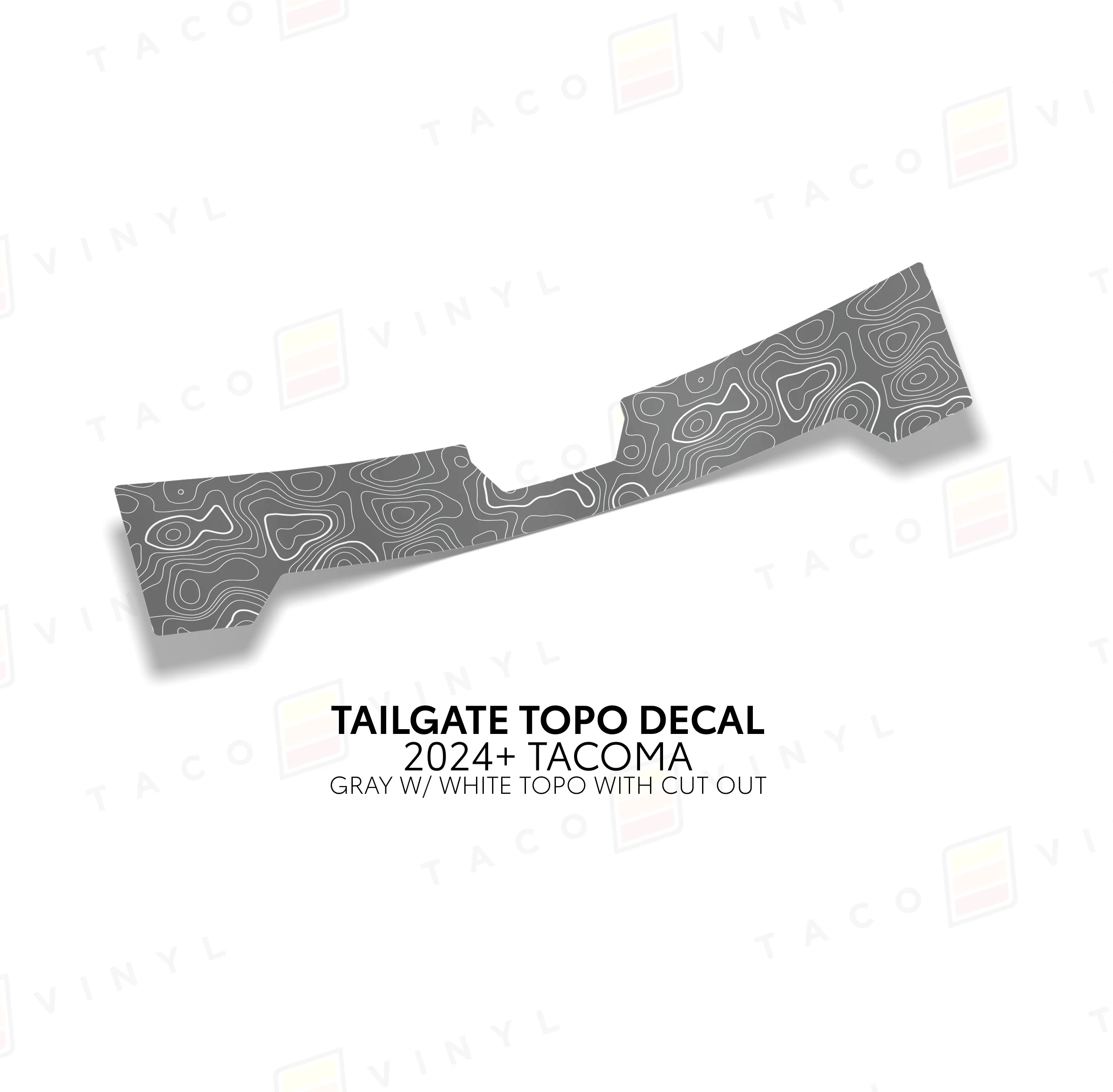 2024+ Tacoma Tailgate Topo Decal - Image 15