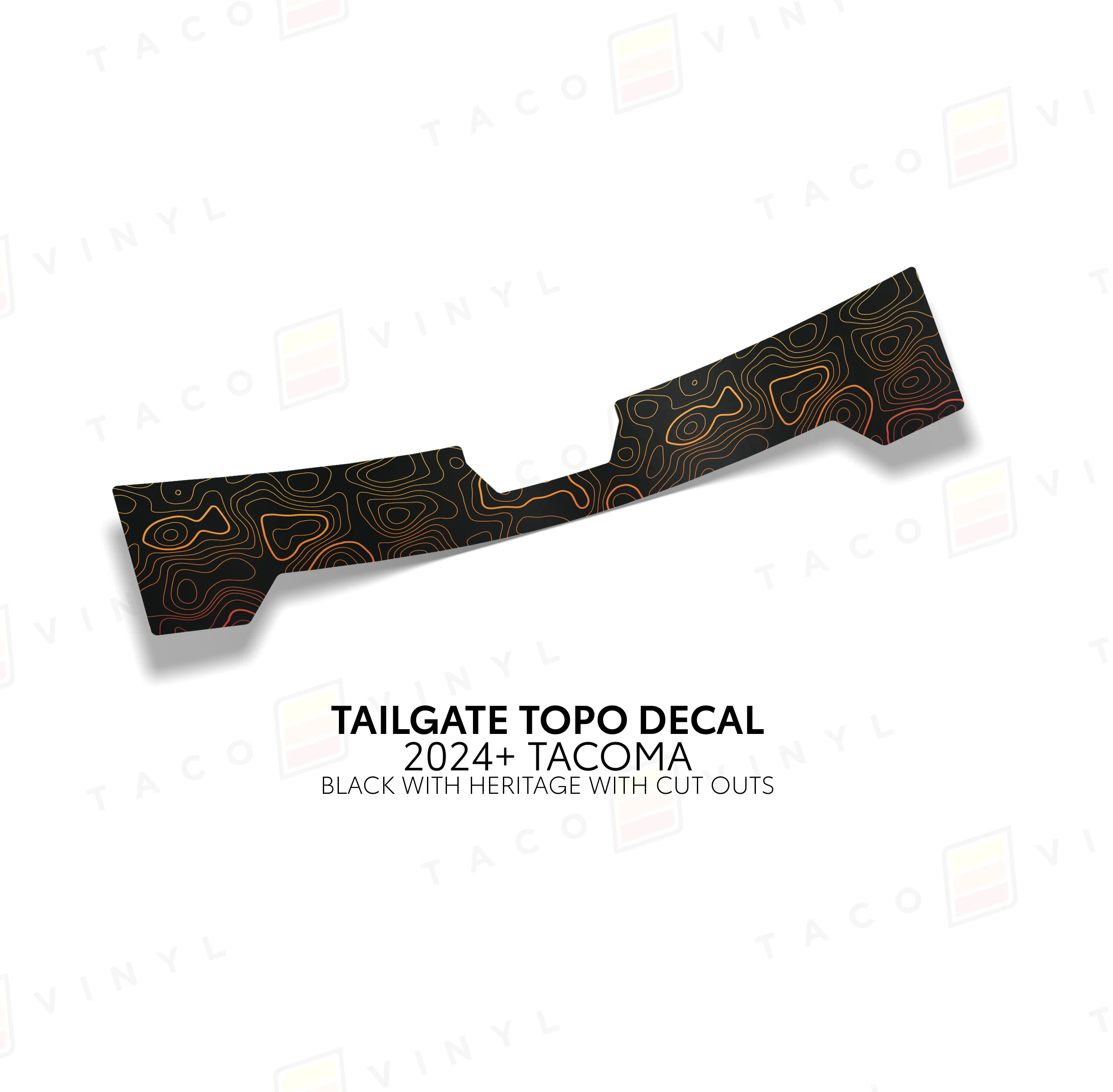 2024+ Tacoma Tailgate Topo Decal - Image 5
