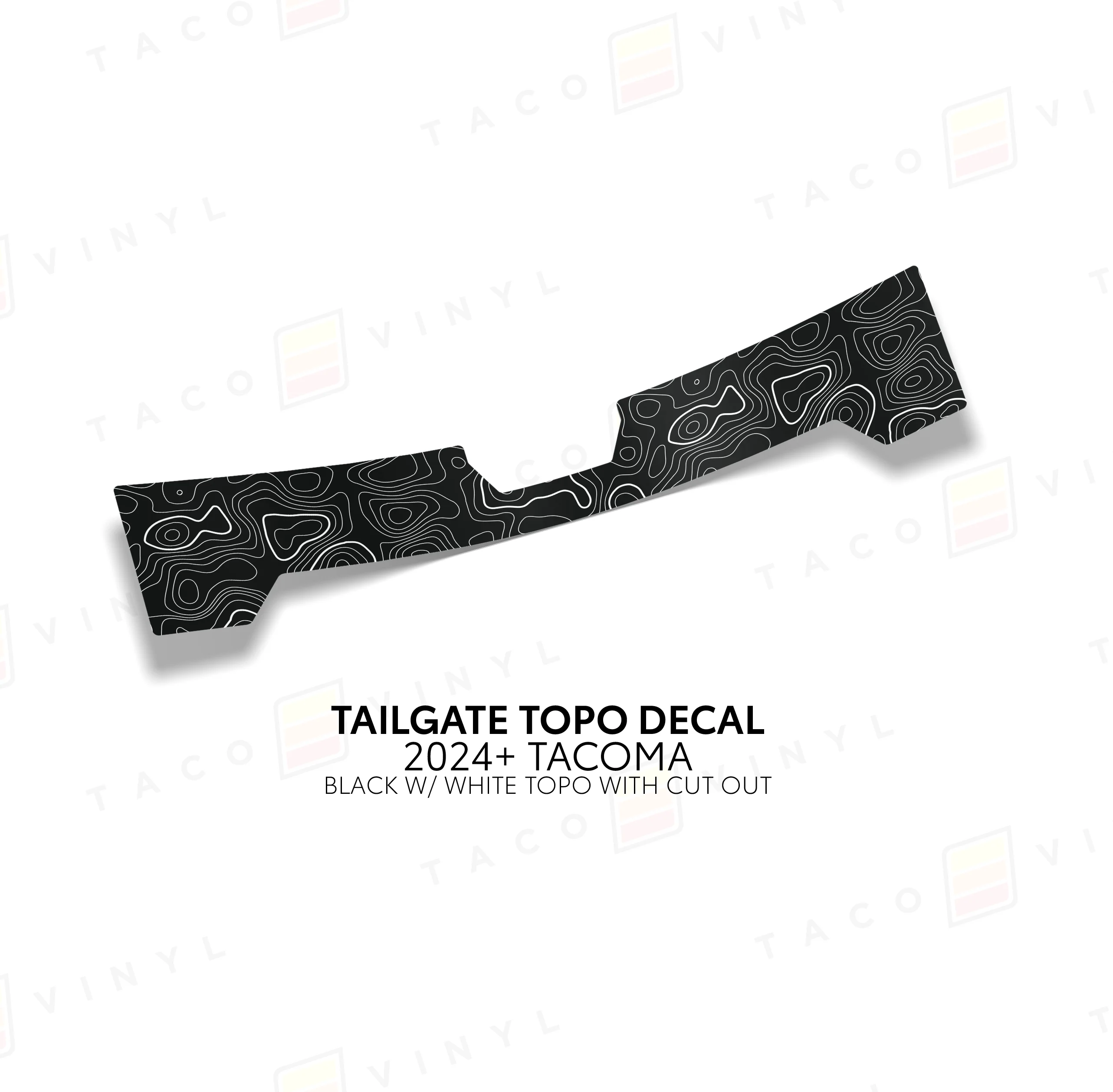 2024+ Tacoma Tailgate Topo Decal - Image 7