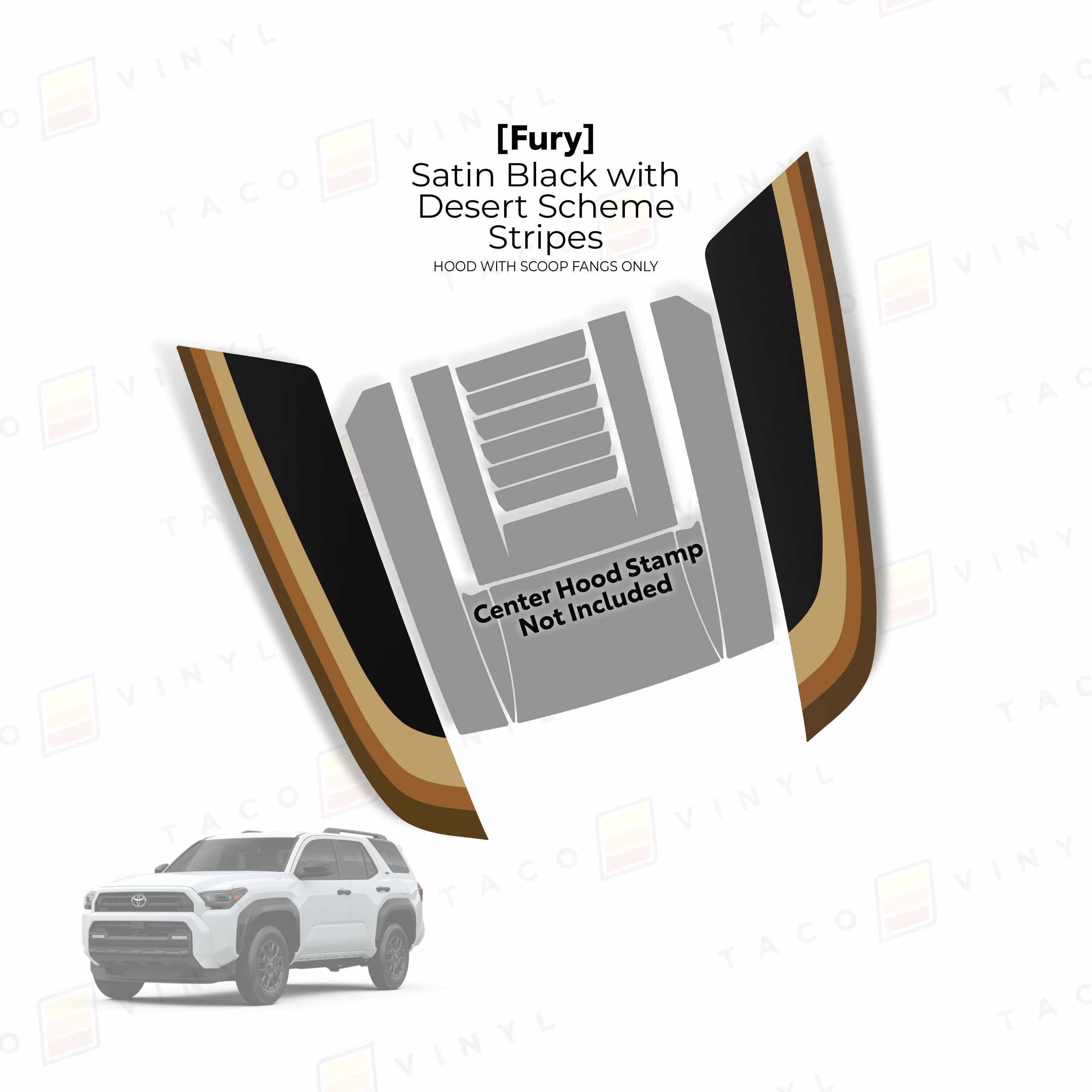 2025+ 4Runner Fury Hood Stamp (Fangs Only) - Image 7