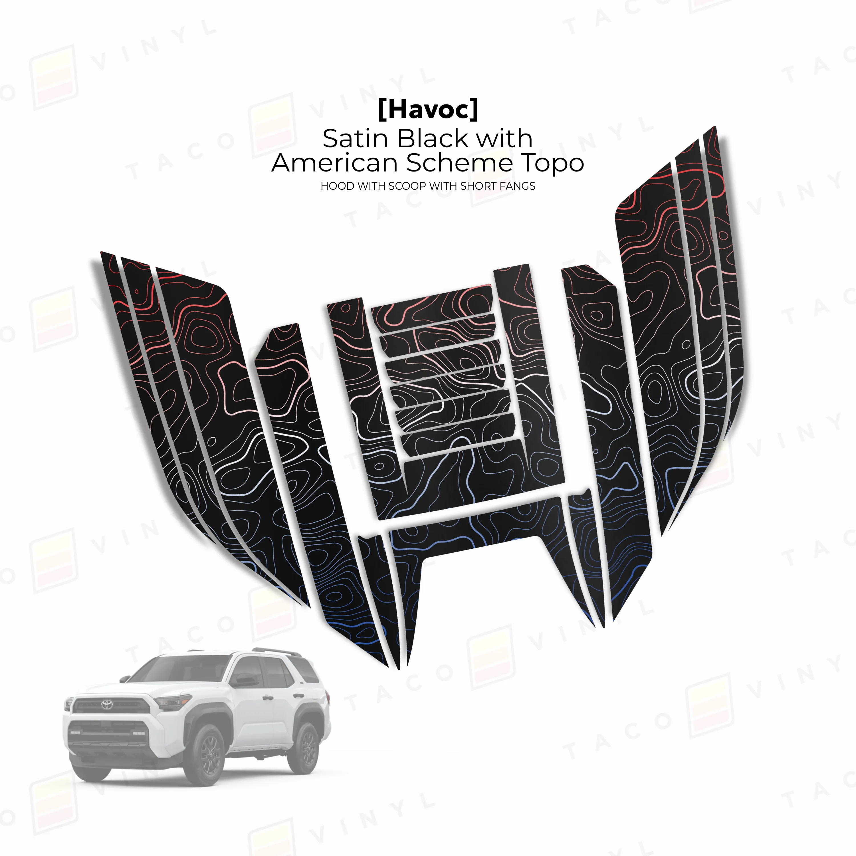 2025+ 4Runner Havoc Hood Scoop Stamp (W/ Short Fangs) - Image 7
