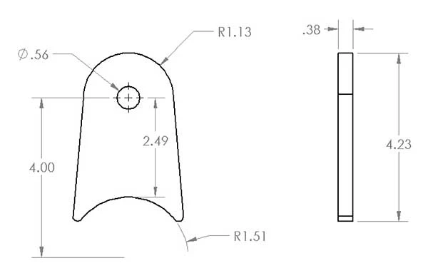 3.0" Long Link Tab - Image 6