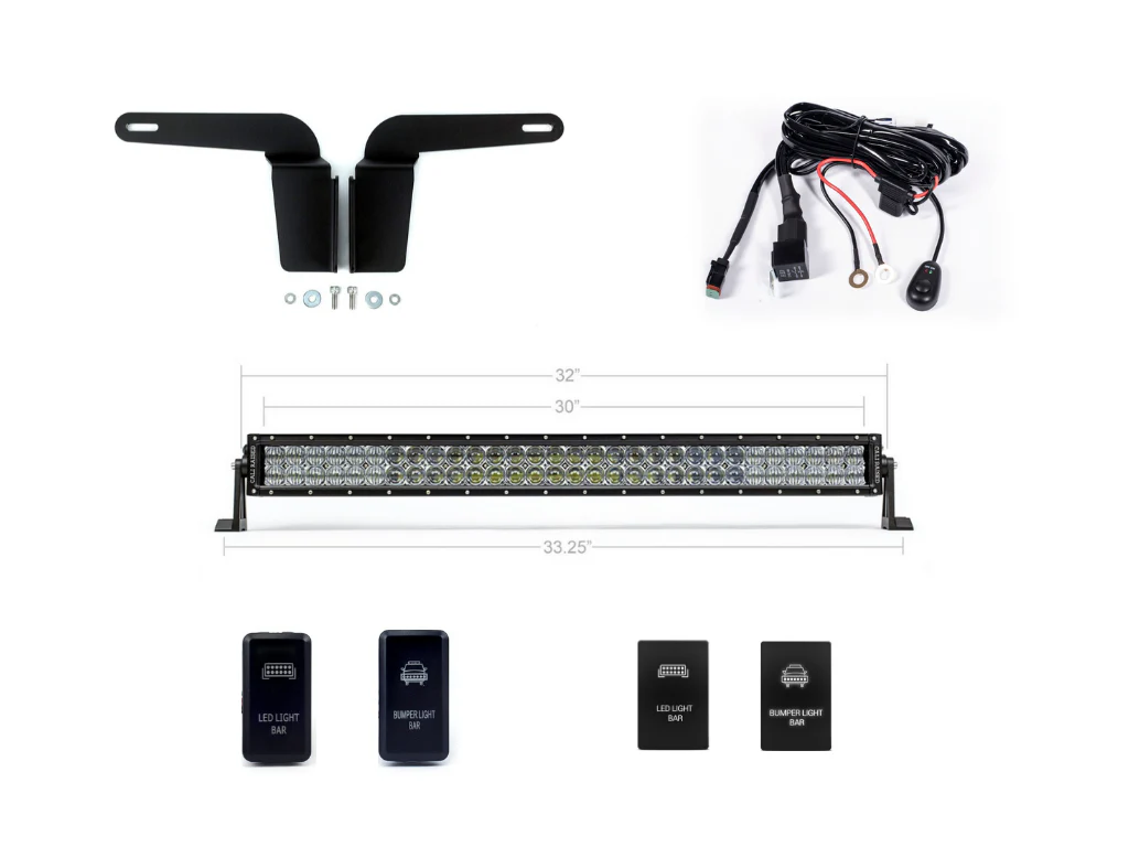 32" Lower Bumper Flush LED Light Bar Kit For 2003-2009 Toyota 4Runner - Image 2