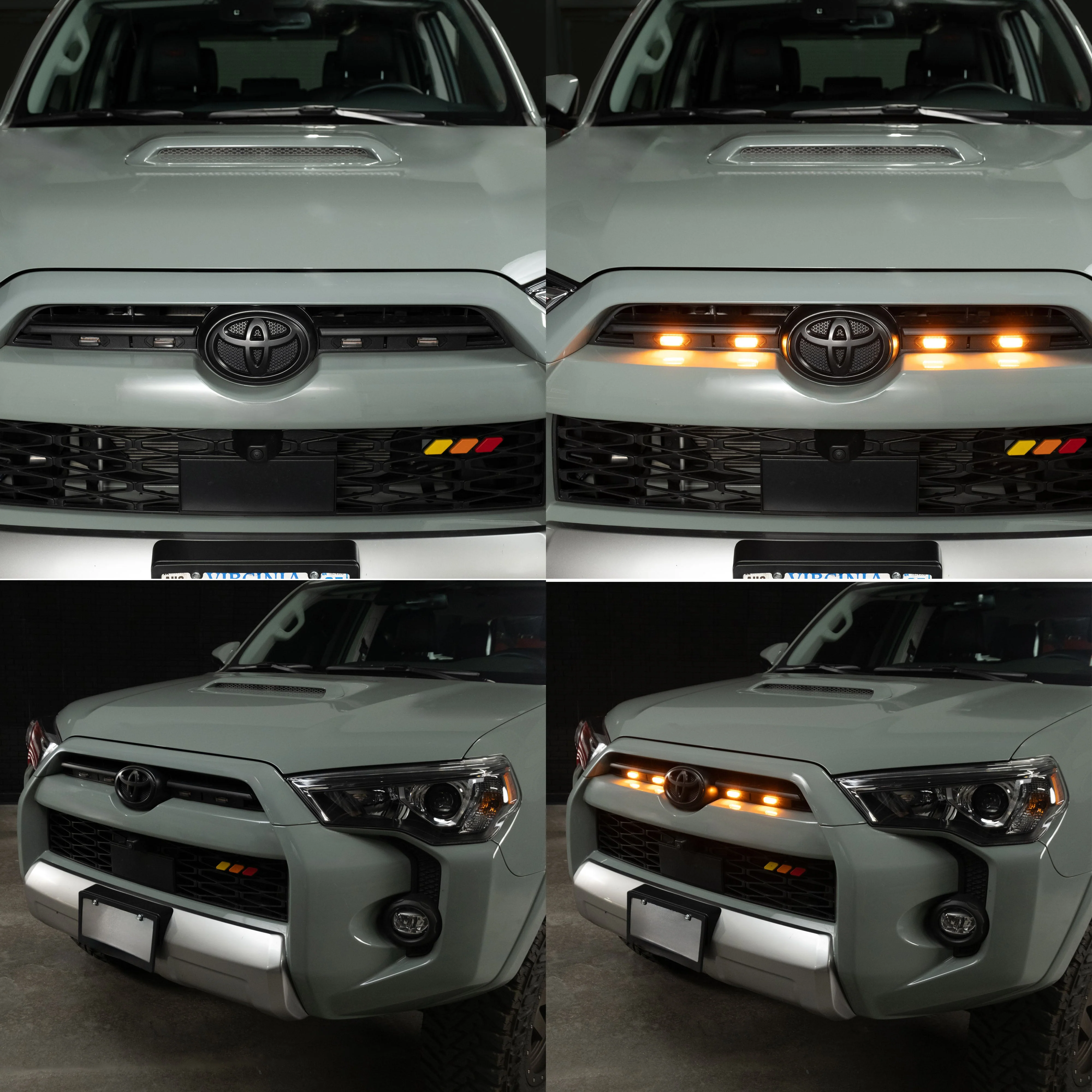 4Runner Non-TRD Pro Amber LED Grille Lights | 2020-2024 4Runner - Image 9