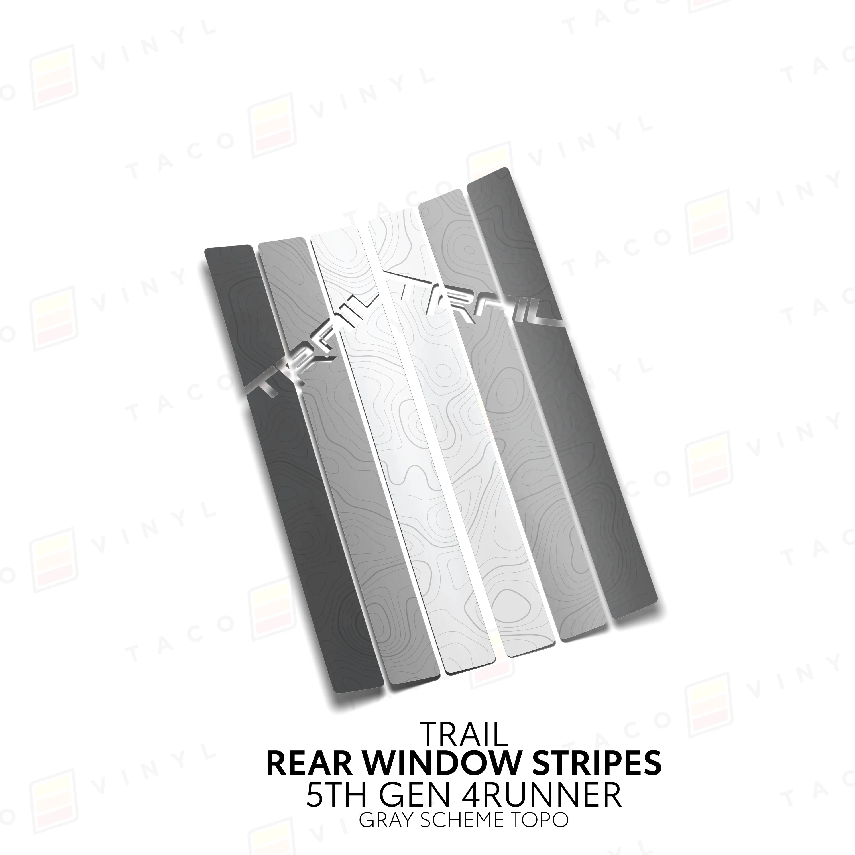 4Runner Rear Window Stripes - WITH TOPO - Image 16