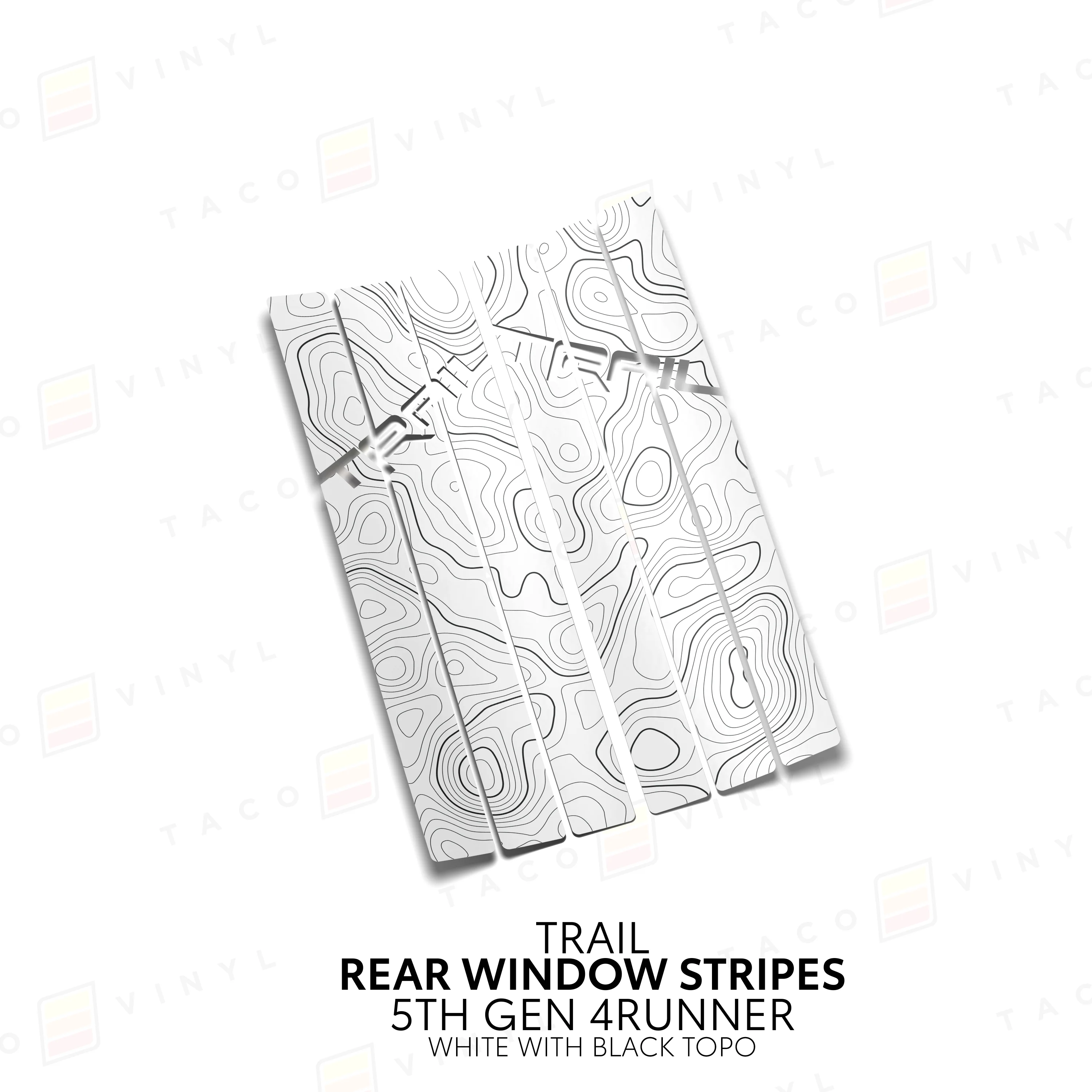 4Runner Rear Window Stripes - WITH TOPO - Image 32