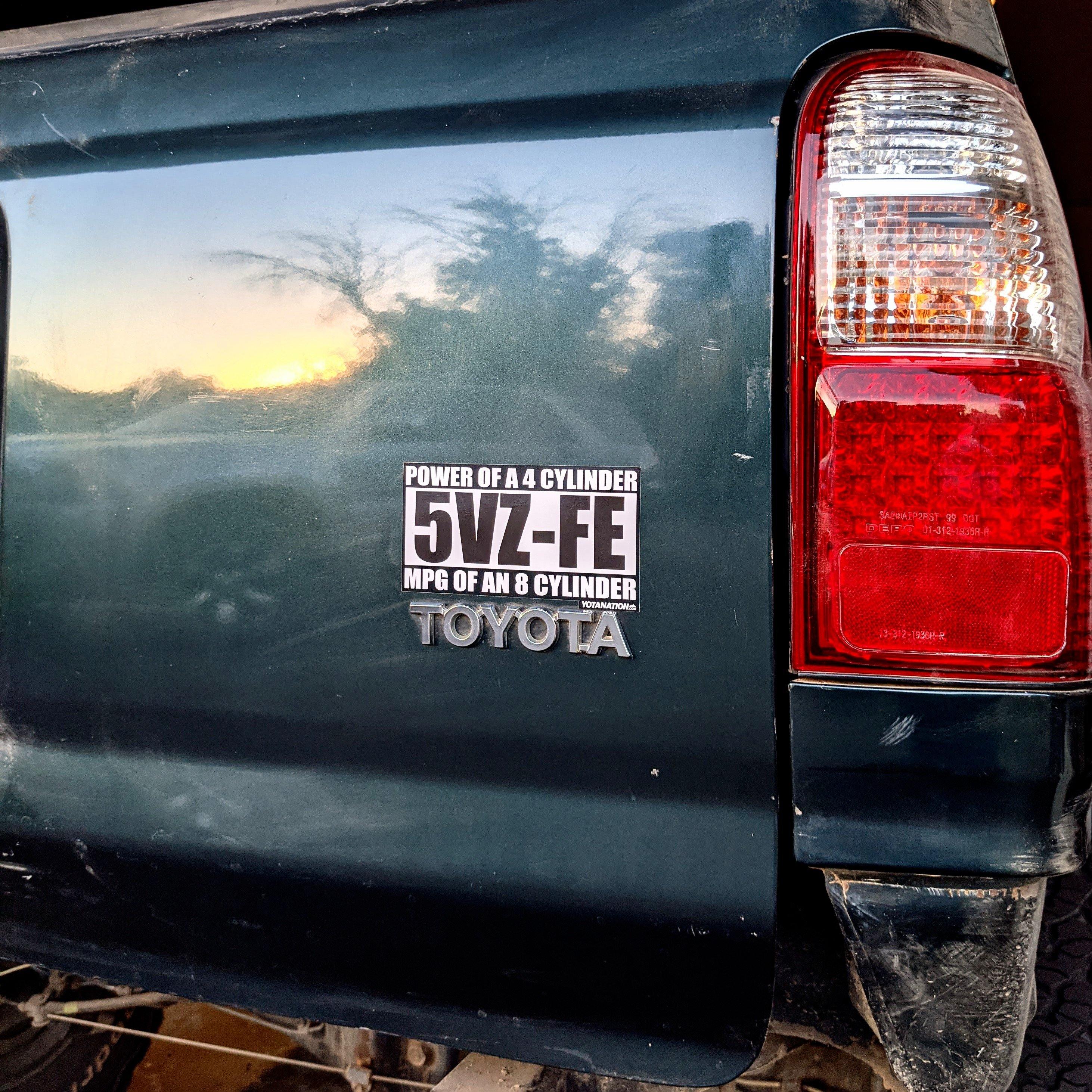 5VZ-FE Power Sticker - Image 3