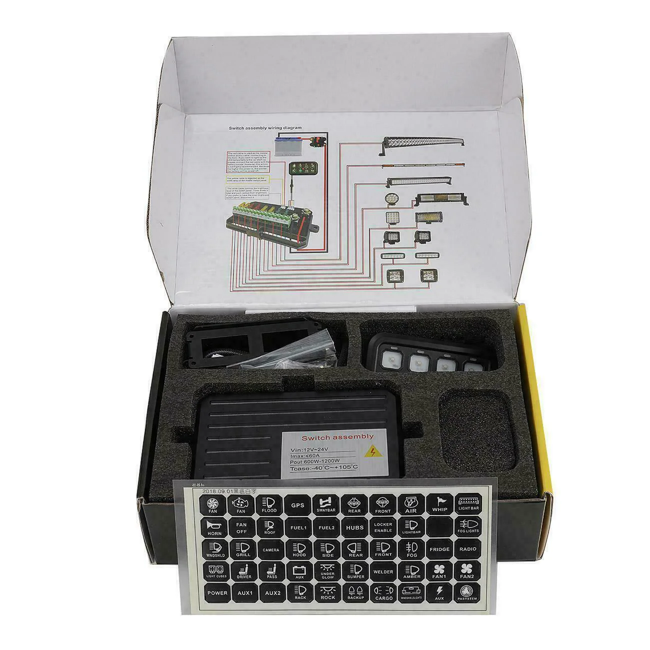 8 Gang Switch Panel and External Fuse Box - Image 6
