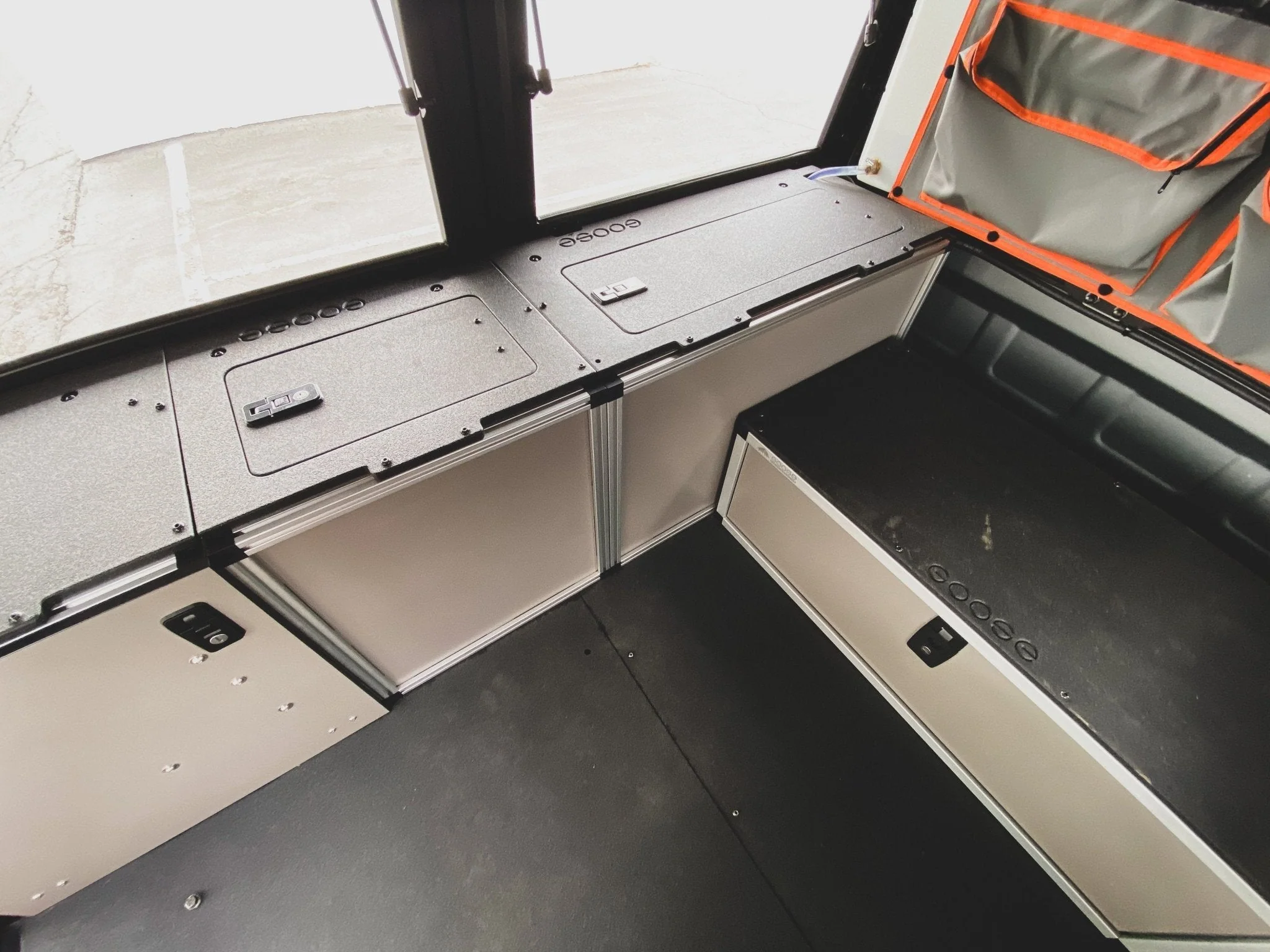 Alu-Cab Alu-Cabin Canopy Camper - Toyota Tundra 2022-Present 3rd Gen. - Middle Utility Module - 6'5" Bed - Image 4
