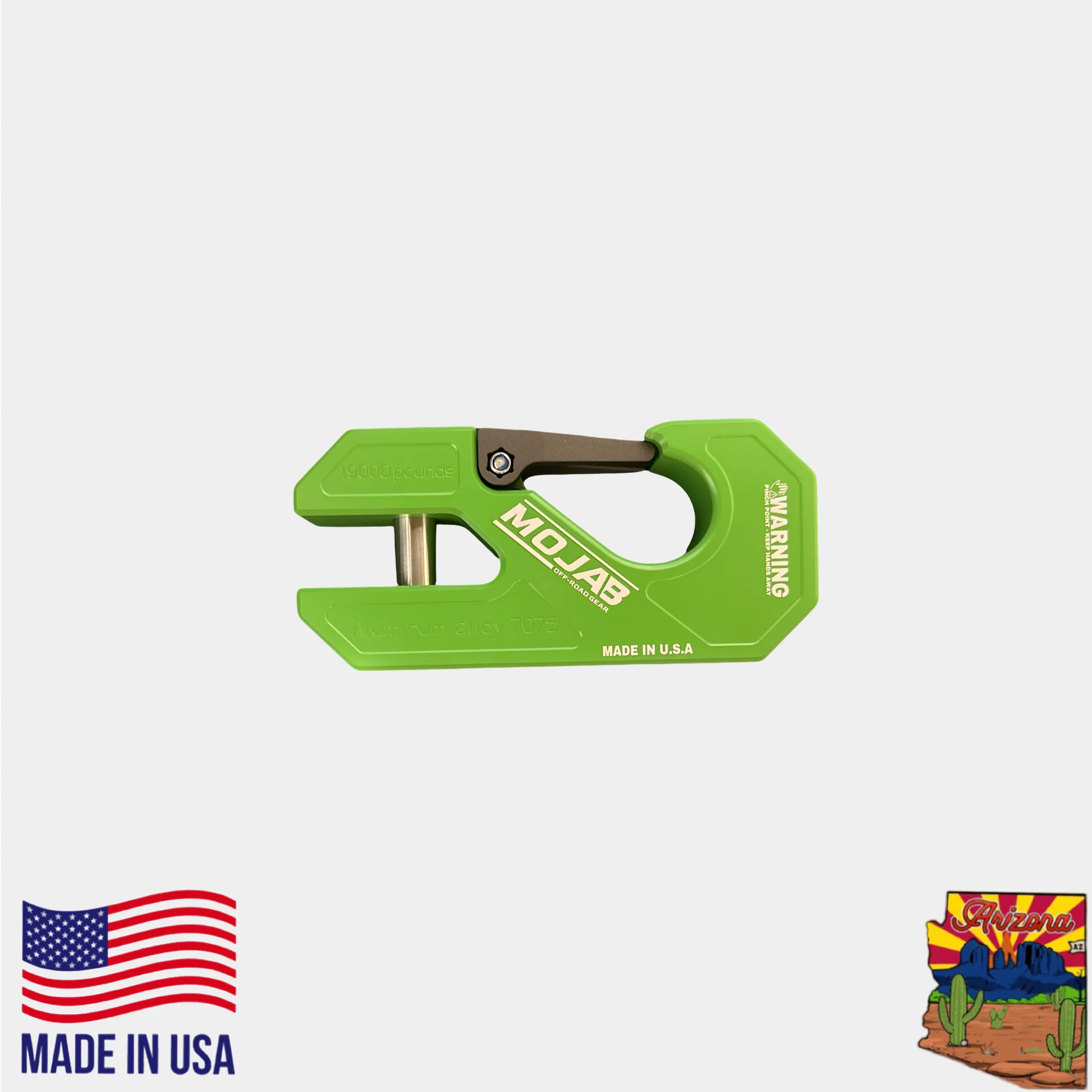 Aluminum winch shackle, closed latch (LIFE TIME WARRANTY*) - Image 8