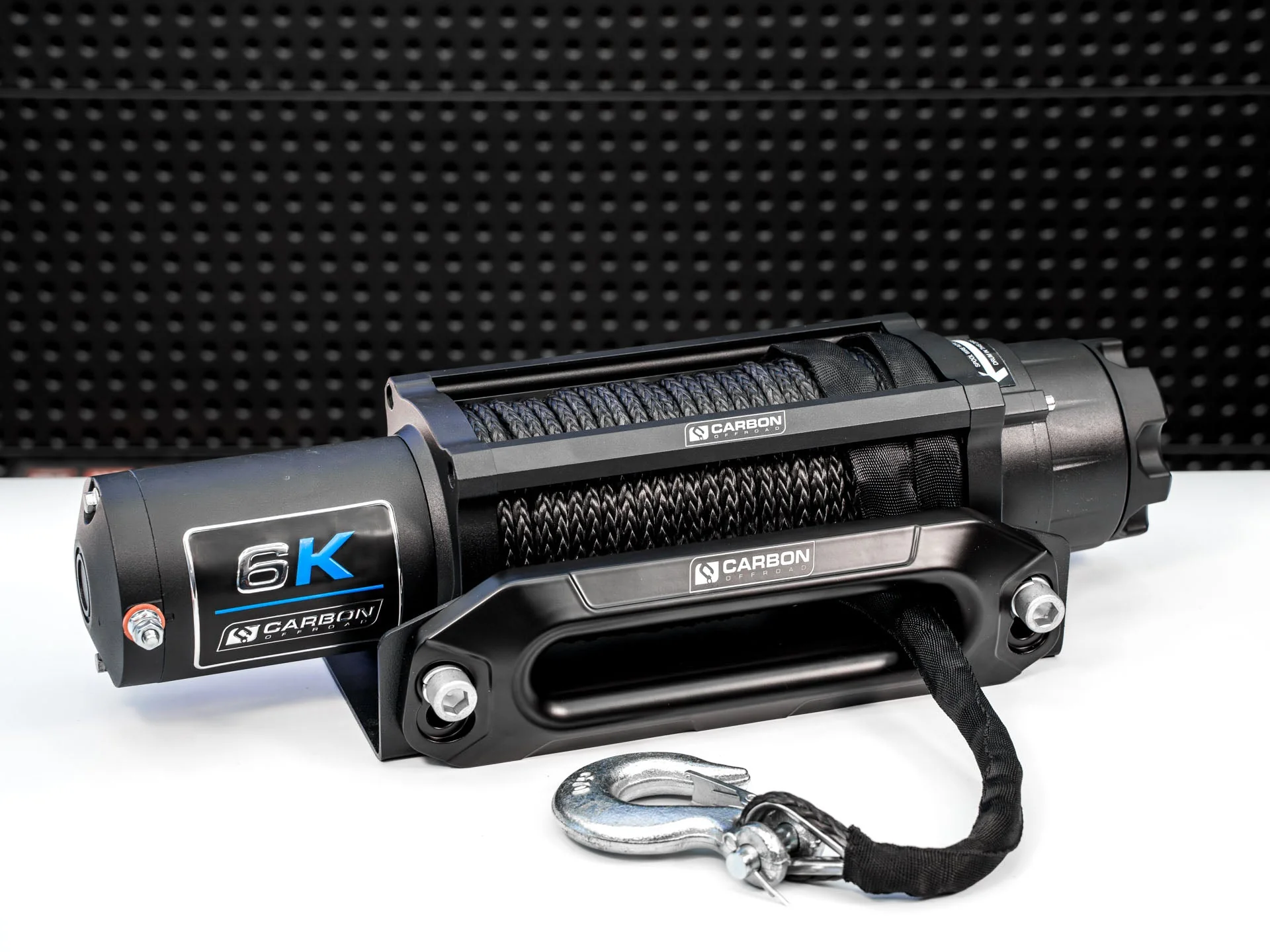 Carbon Offroad Long Drum 6000lb ATV/Small 4X4 Winch - Image 2