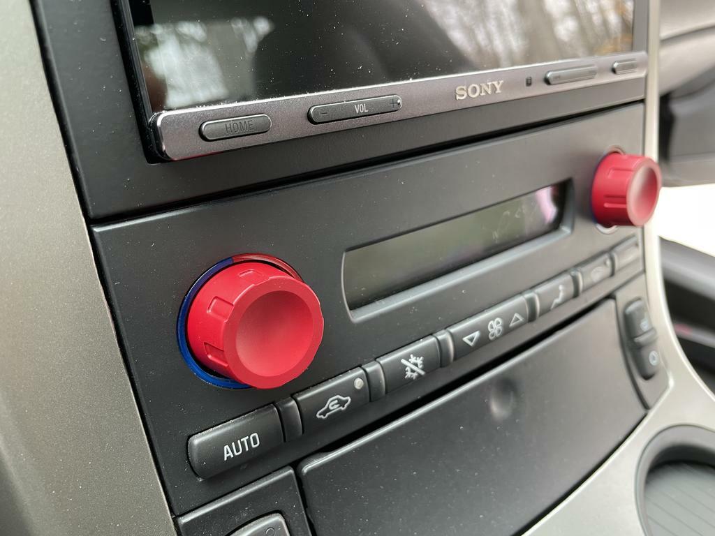 Climate Knobs (C6 Corvette) - RED - Image 5