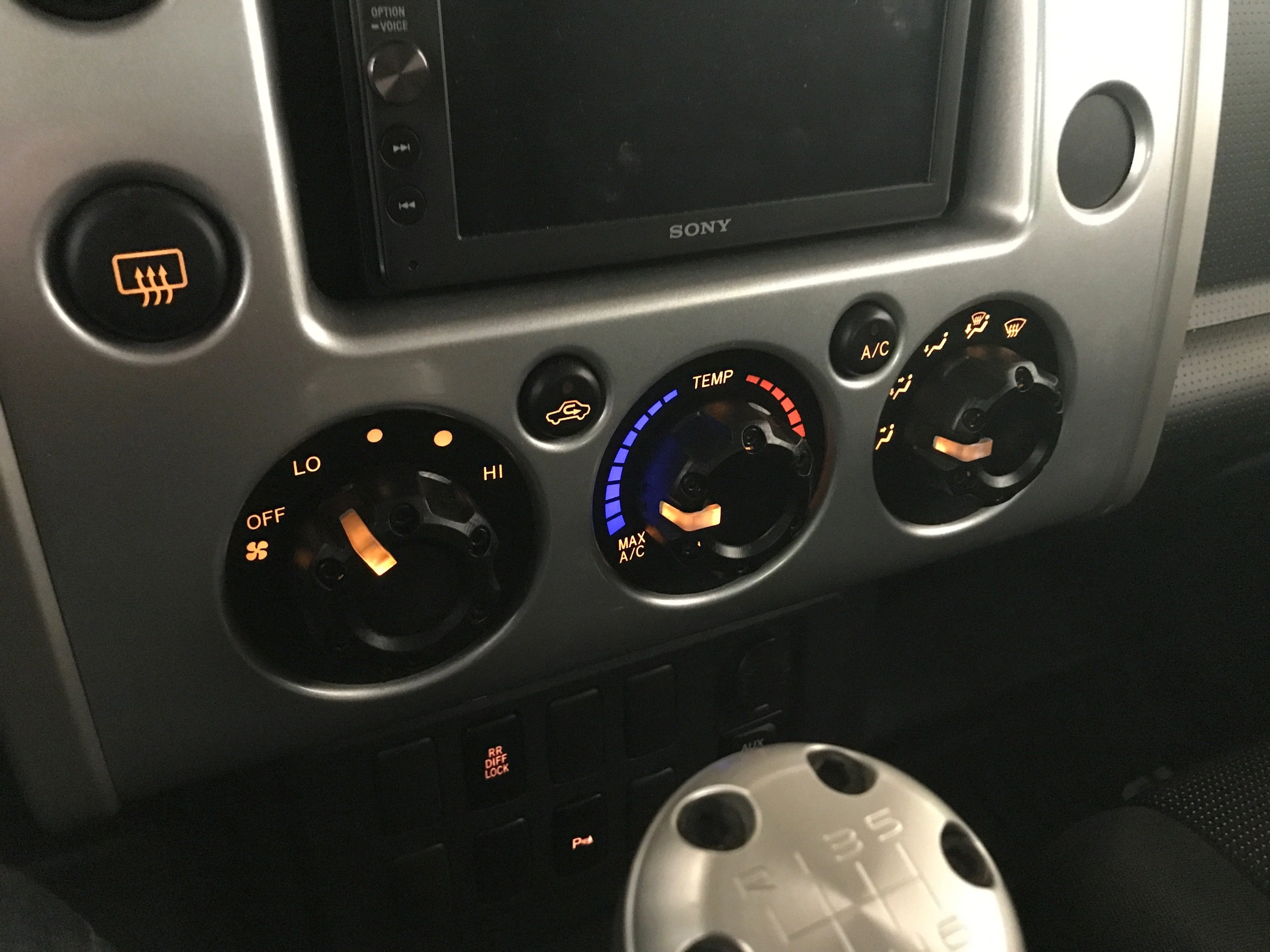 Climate Knobs (FJ Cruiser) - ARMY GREEN - Image 5