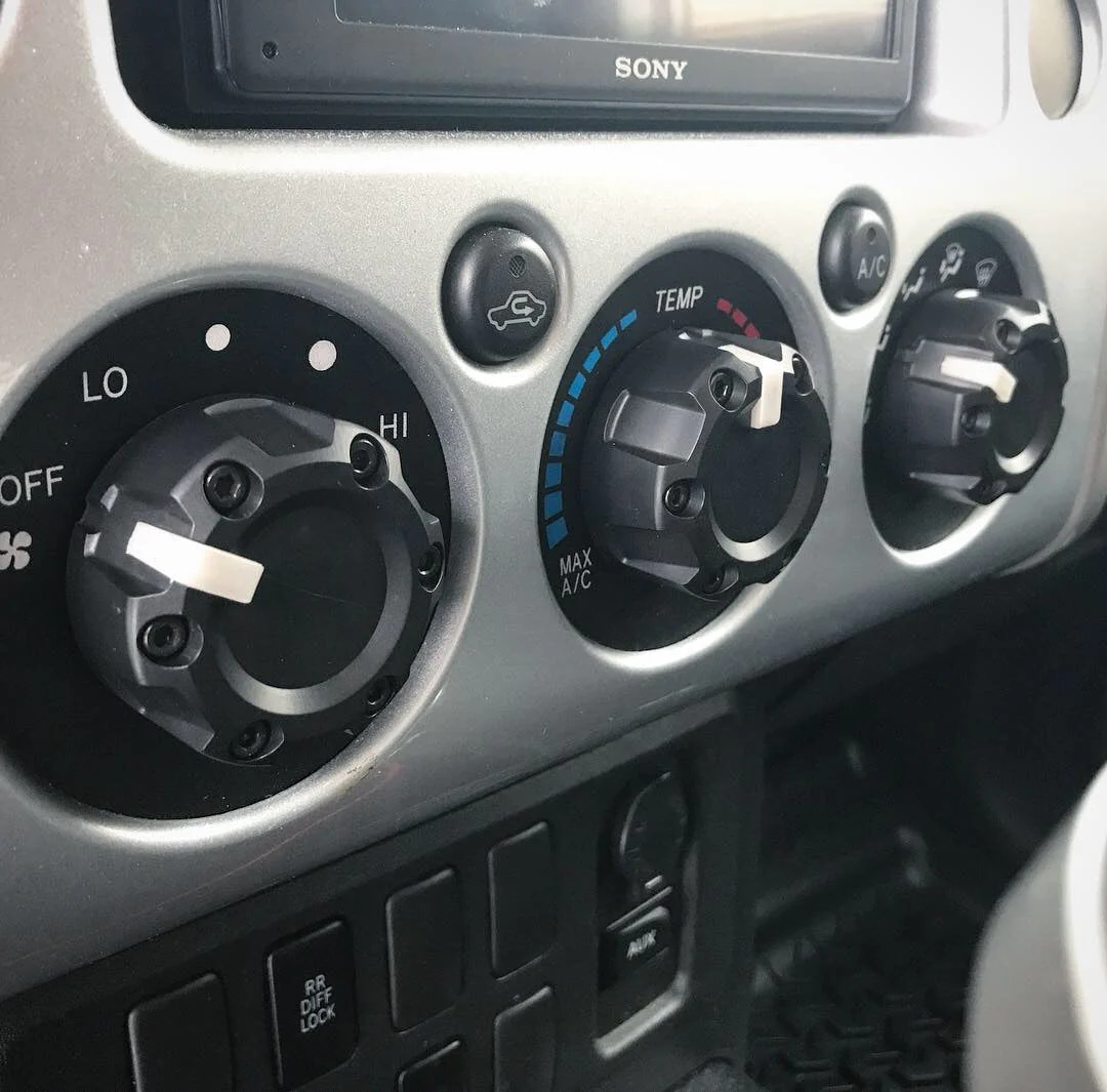 Climate Knobs (FJ Cruiser) - BLACK - Image 6