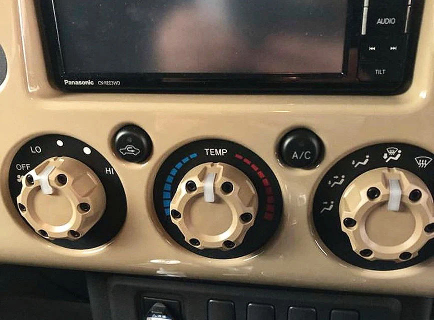 Climate Knobs (FJ Cruiser) - BLACK - Image 8