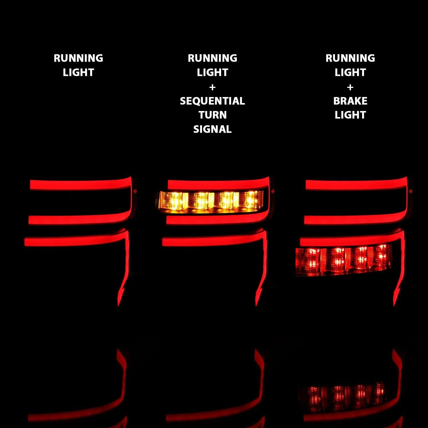Custom Rear LED Tail Light Black Housing - 2014+ Toyota 4Runner - Image 3