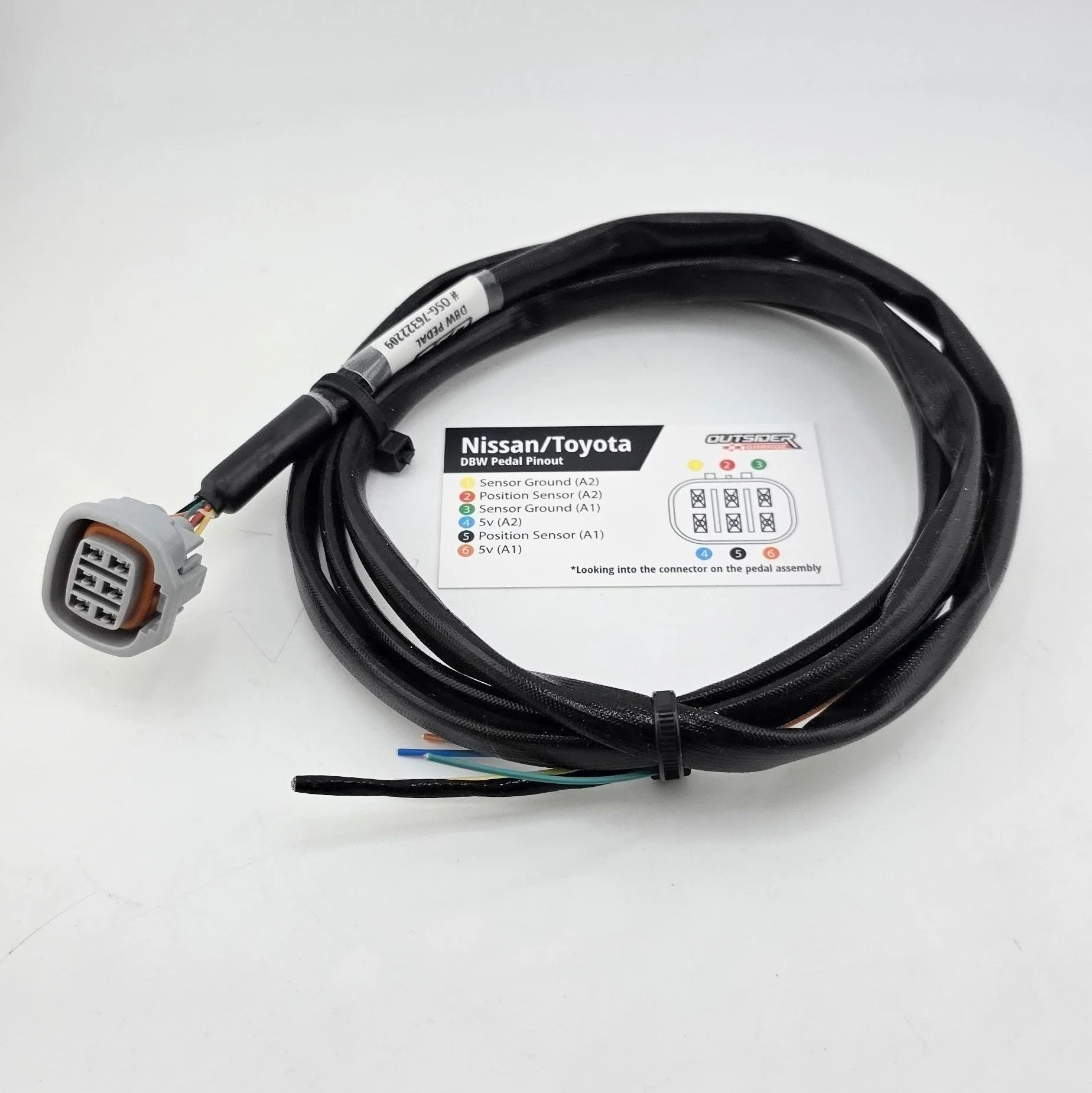 DBW Pedal Harness (Nissan/Lexus/Toyota) - 6ft Unterminated