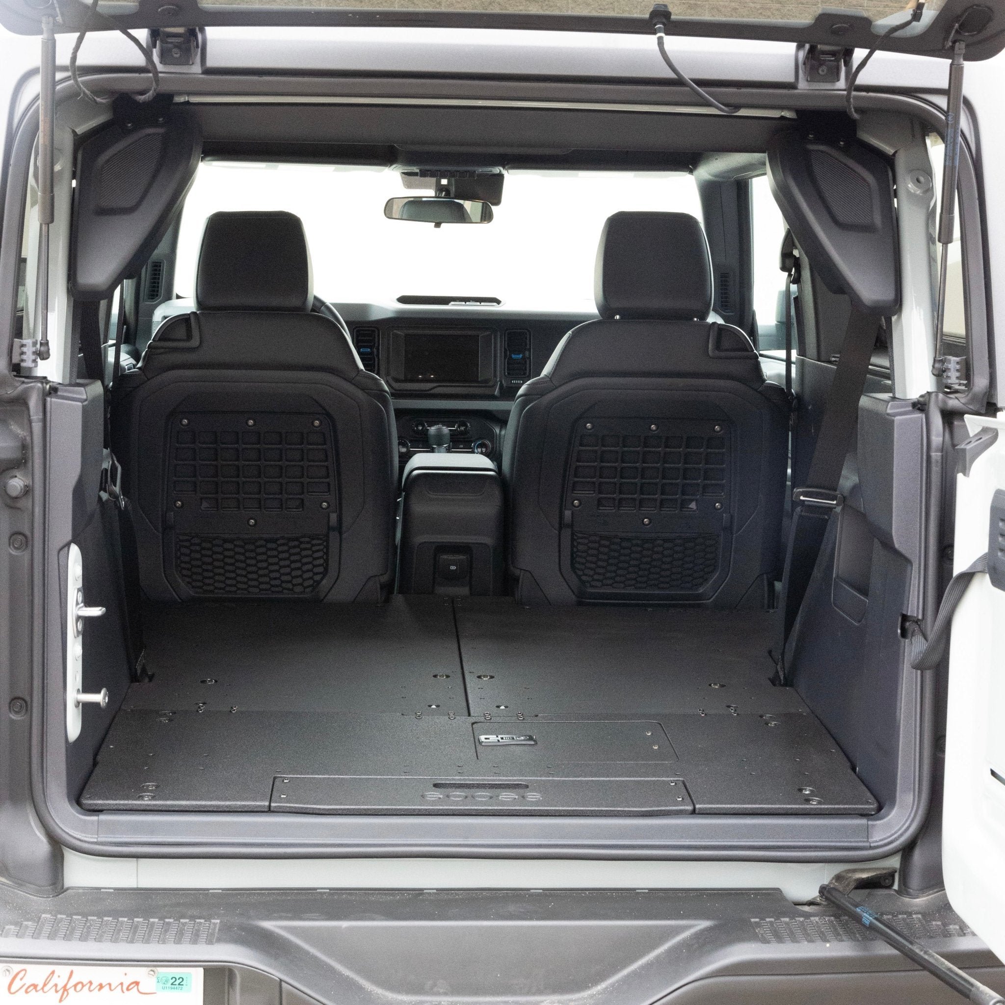 Ford Bronco 2021-Present 6th Gen. 2 Door - Second Row Seat Delete Plate System - Image 3