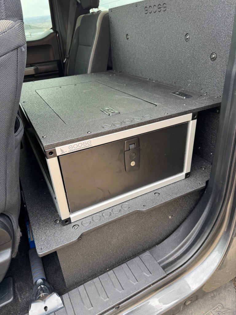 Ford - F250-F550 - 2017-Present - 4th-5th Gen - Super Cab - without the center mounted B&O Subwoofer - Explore Series - Single Drawer Module - With Fitted Top Plate - Image 3
