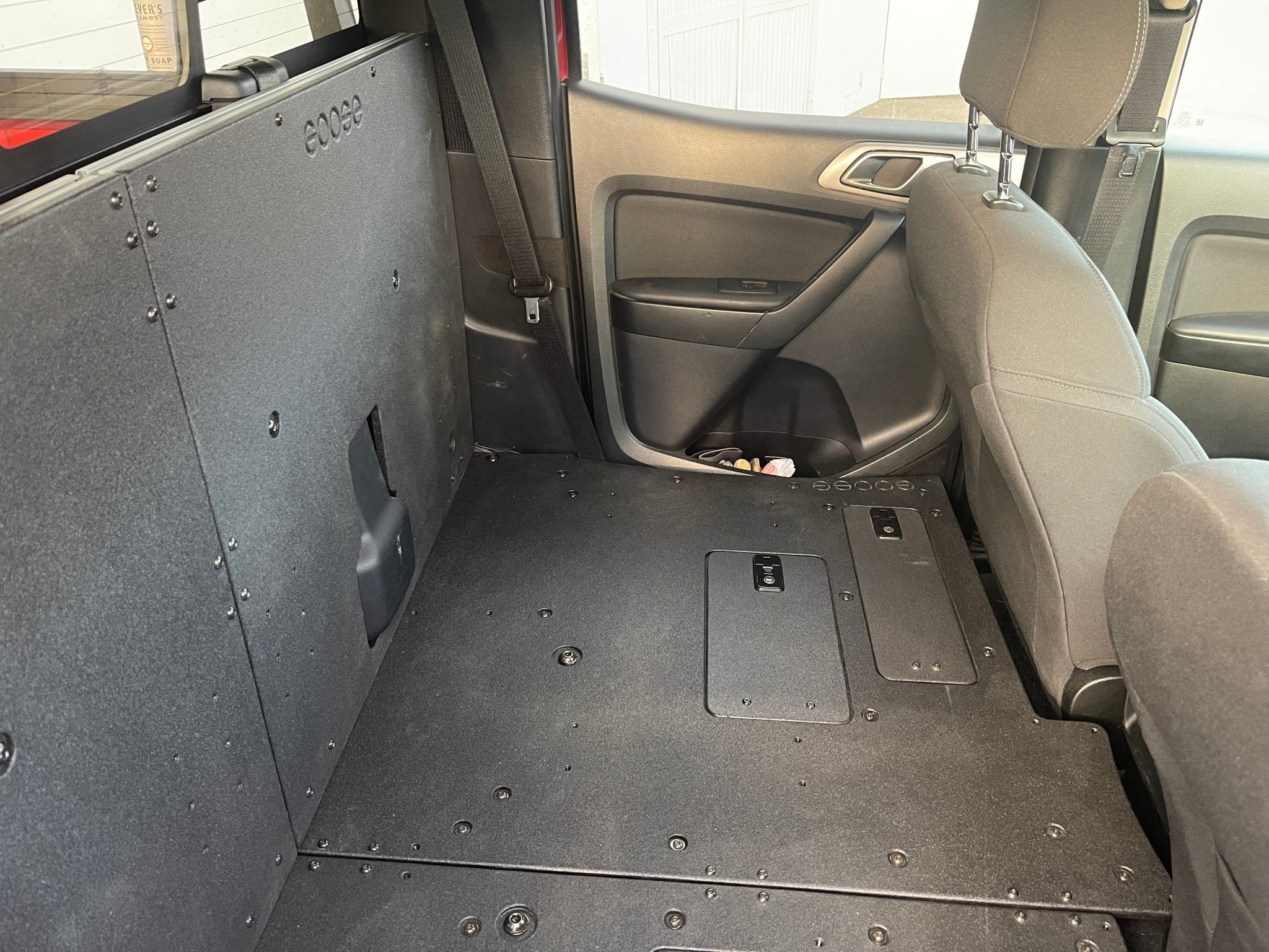 Ford Ranger 2019-2023 4th Gen. Super Crew - 100% Second Row Seat Delete Plate System - Image 3