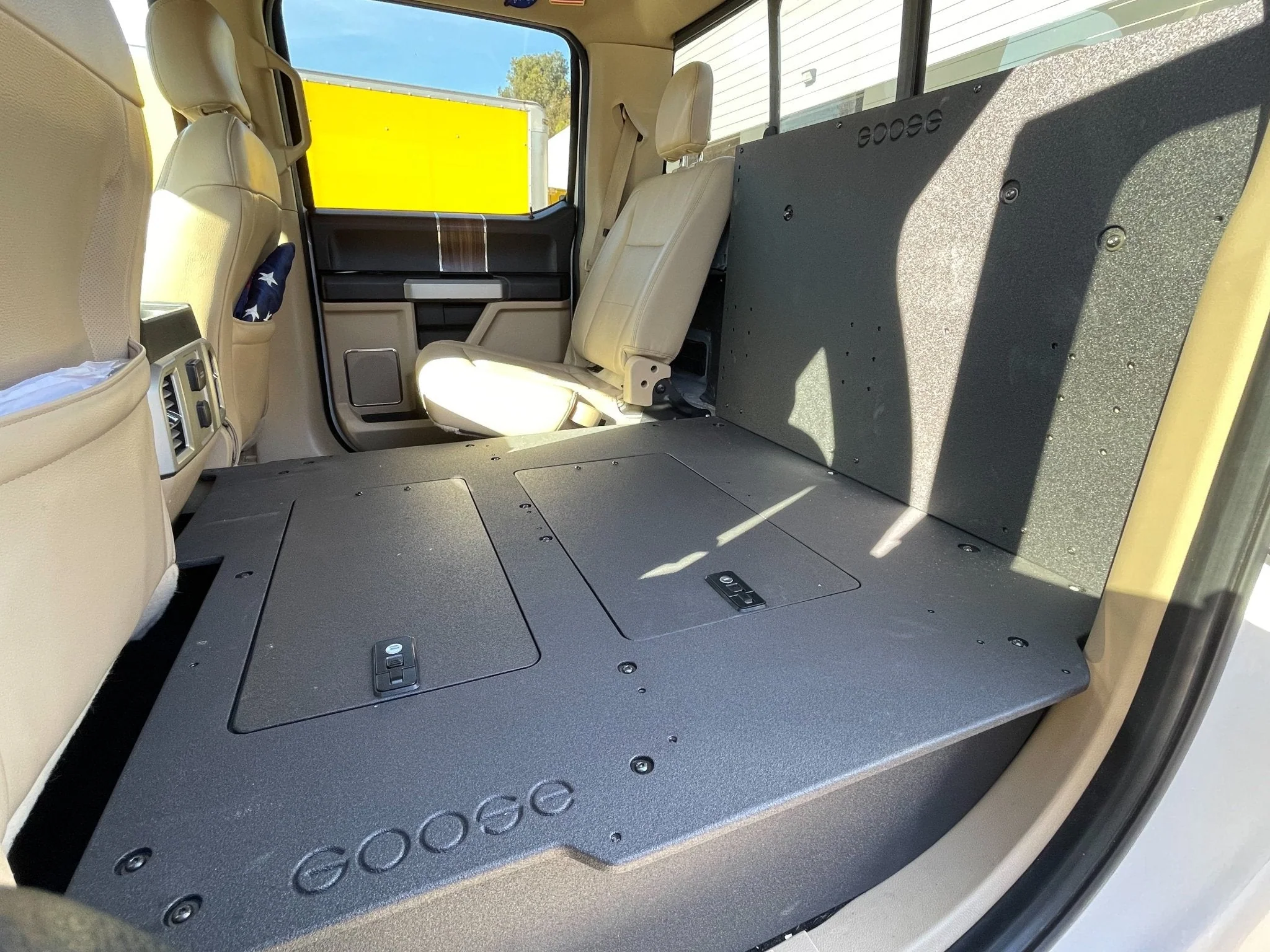 Ford Super Duty F250-F550 2017-Present 4th & 5th Gen. Crew Cab - Second Row Seat Delete Plate System - Image 4