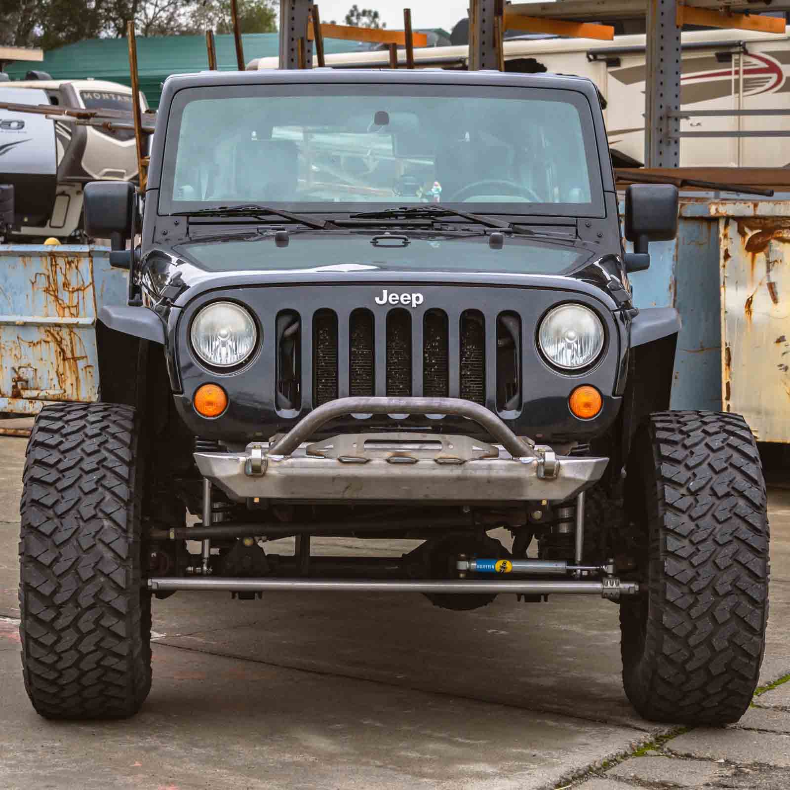 Frame Chop Front Bumper with Stinger For Jeep JK - Image 7