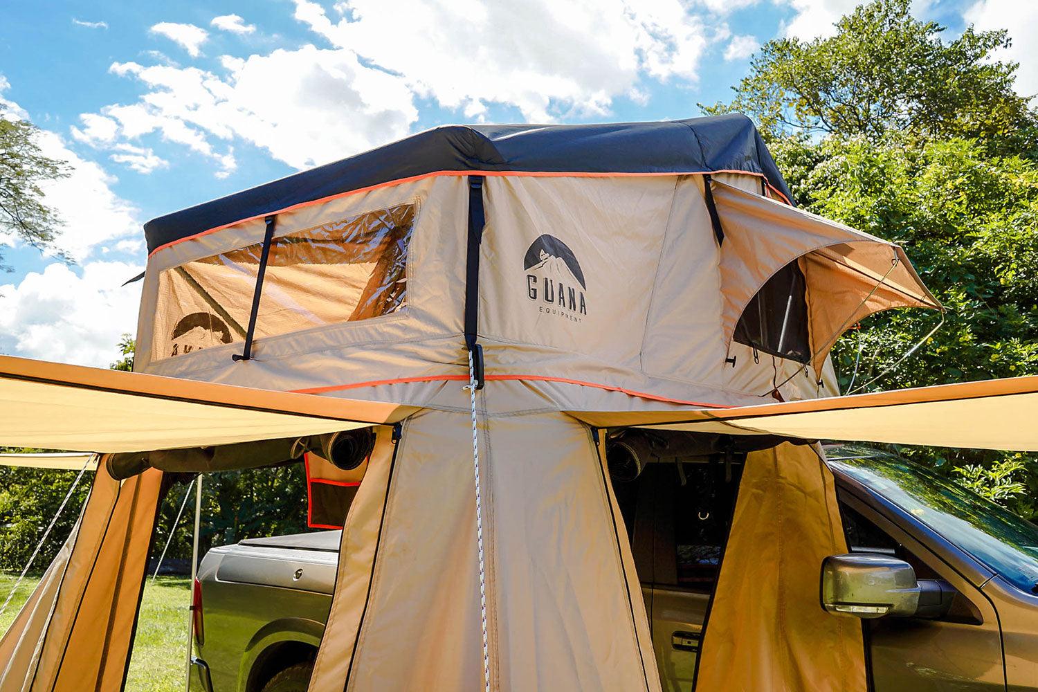 Guana Equipment Wanaka 55" Roof Top Tent Setup With XL Annex - Image 9