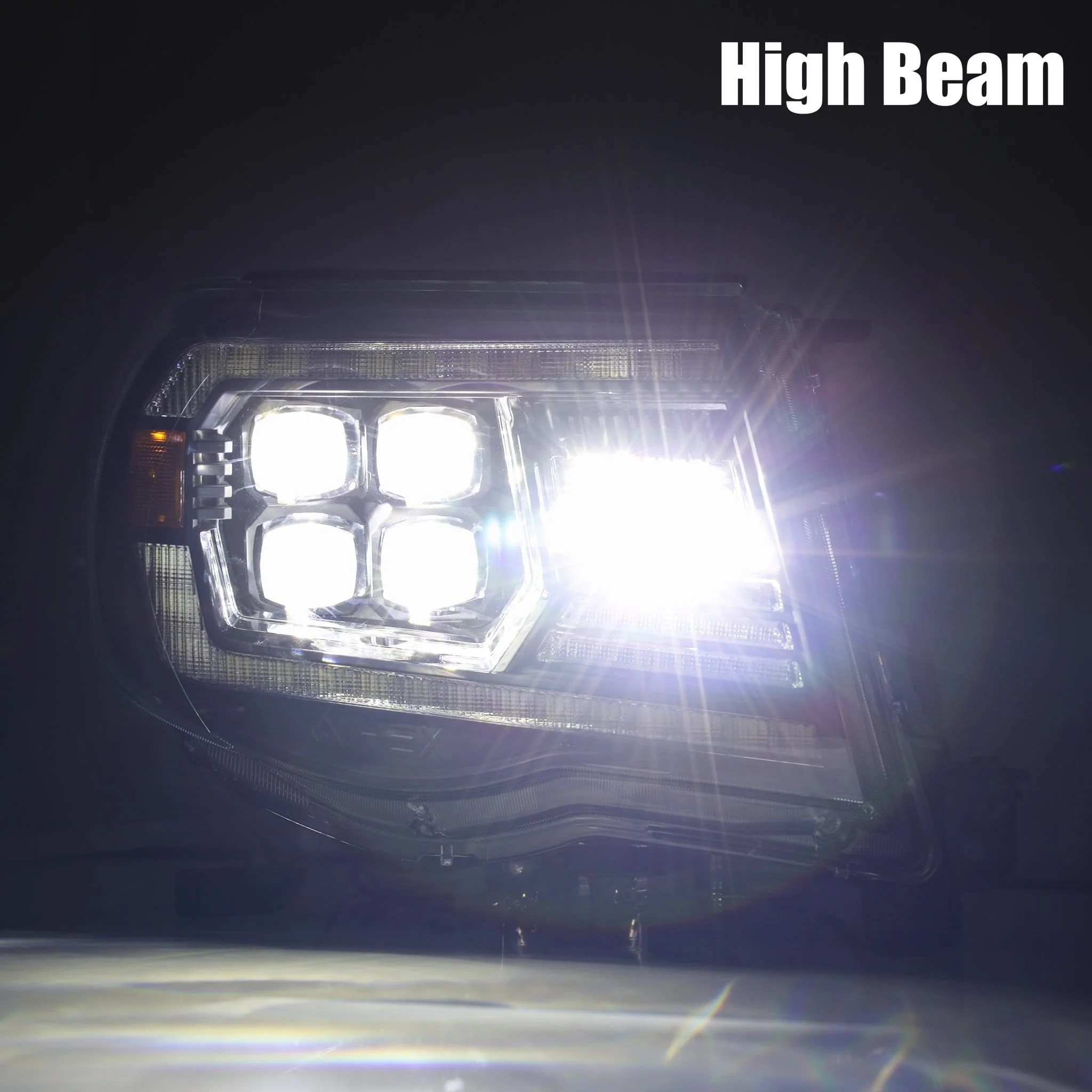05-11 Toyota Tacoma NOVA-Series LED Projector Headlights Alpha-Black - Image 5