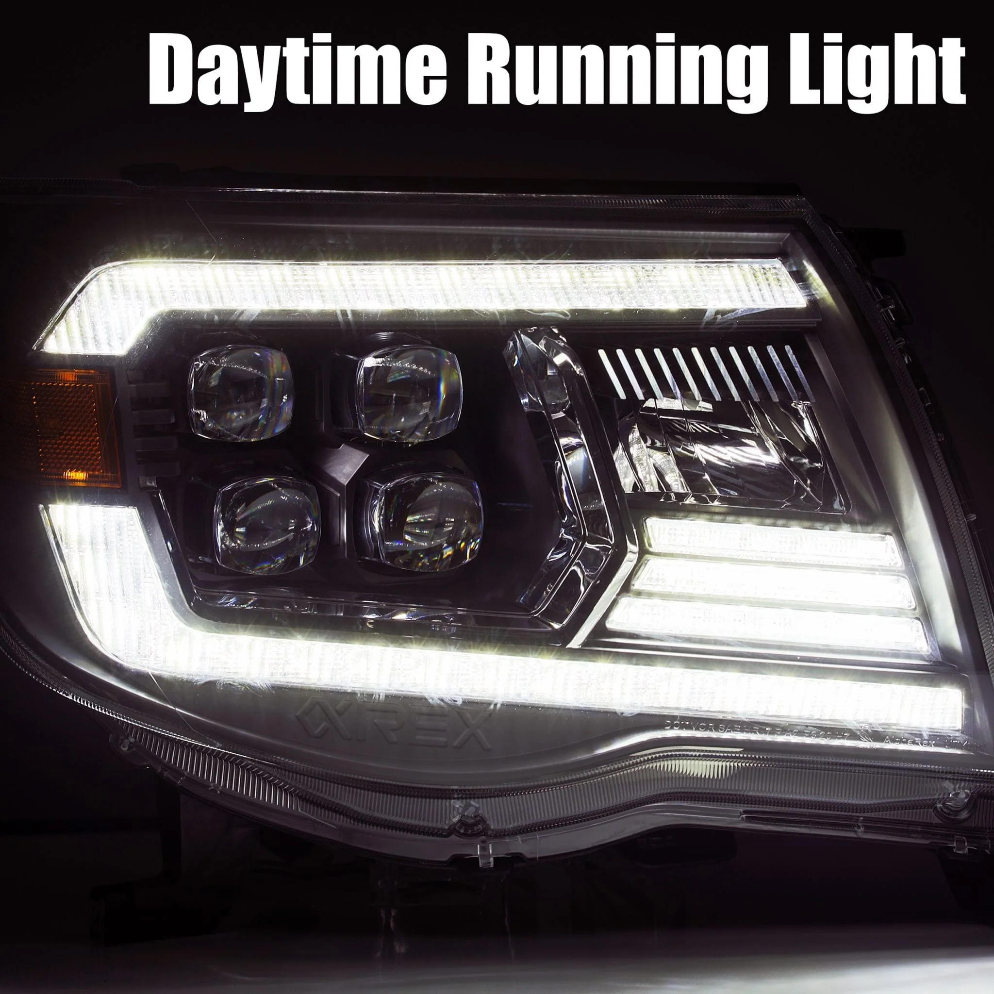 05-11 Toyota Tacoma NOVA-Series LED Projector Headlights Alpha-Black - Image 6