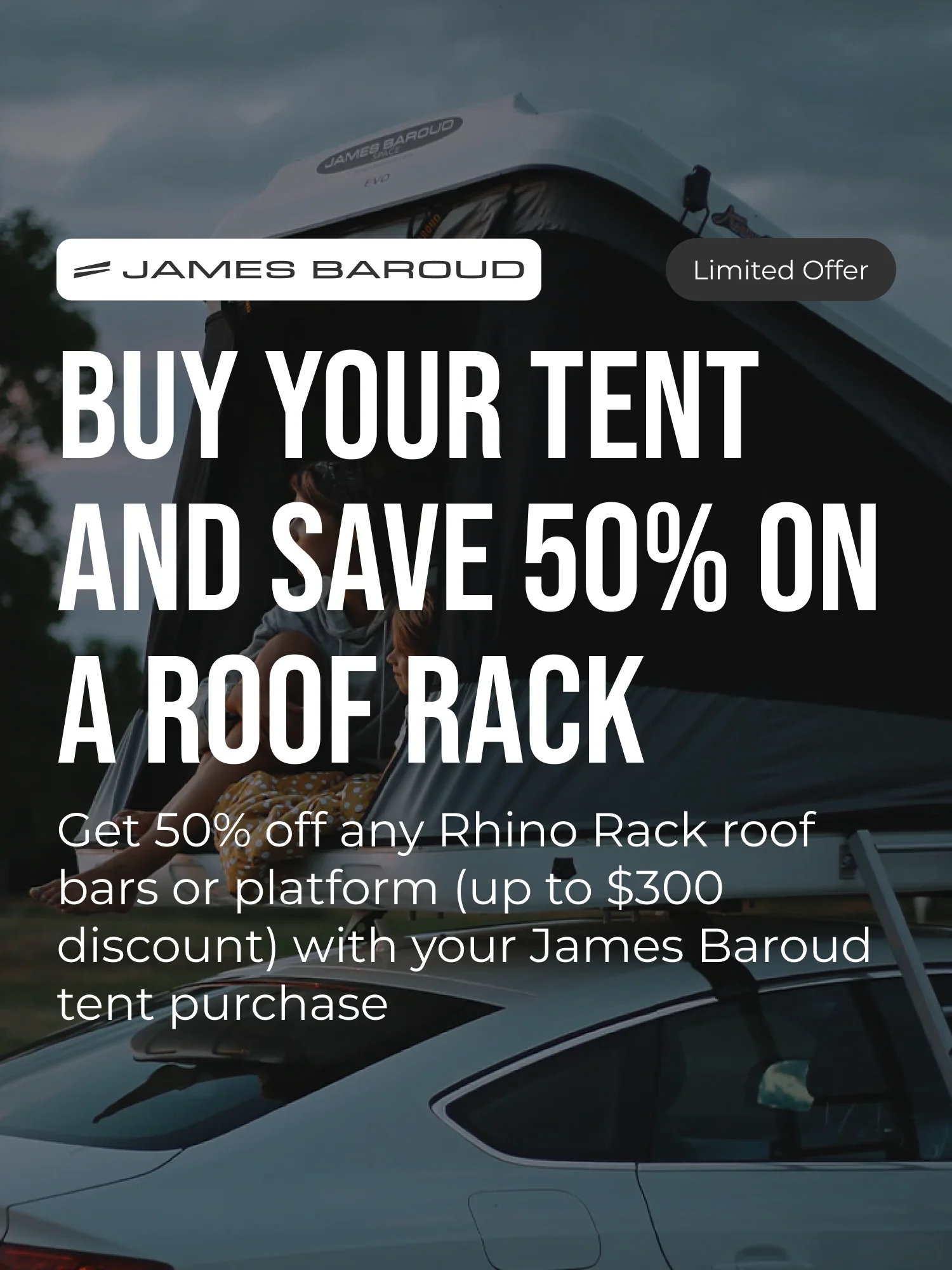James Baroud MAGMA Rooftop Tent - Image 2
