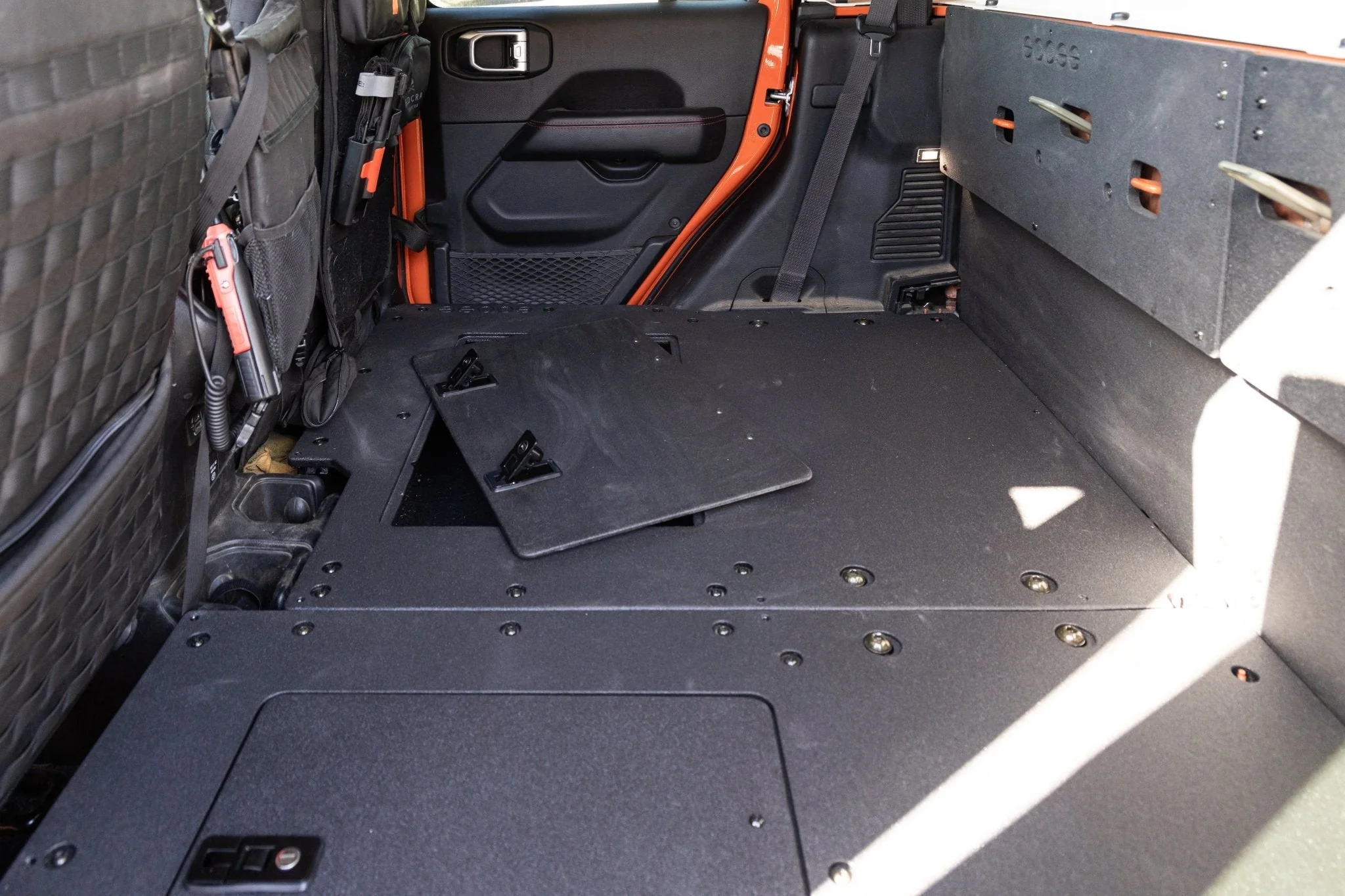 Jeep Gladiator 2019-Present JT 4 Door - Second Row Seat Delete Plate System - Extended Platform - Image 6