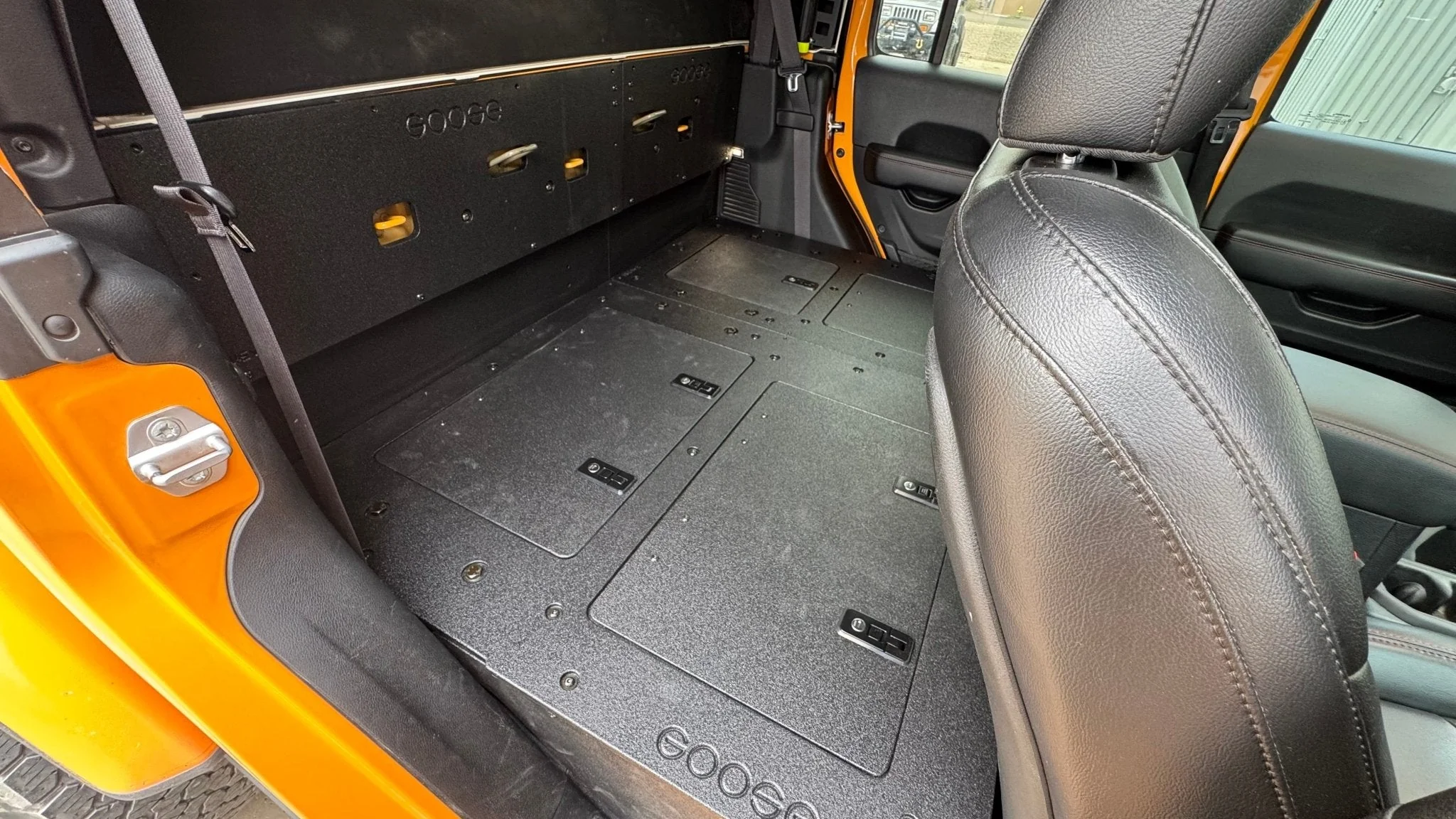 Jeep Gladiator 2019-Present JT 4 Door - Second Row Seat Delete Plate System - High Platform - Image 12