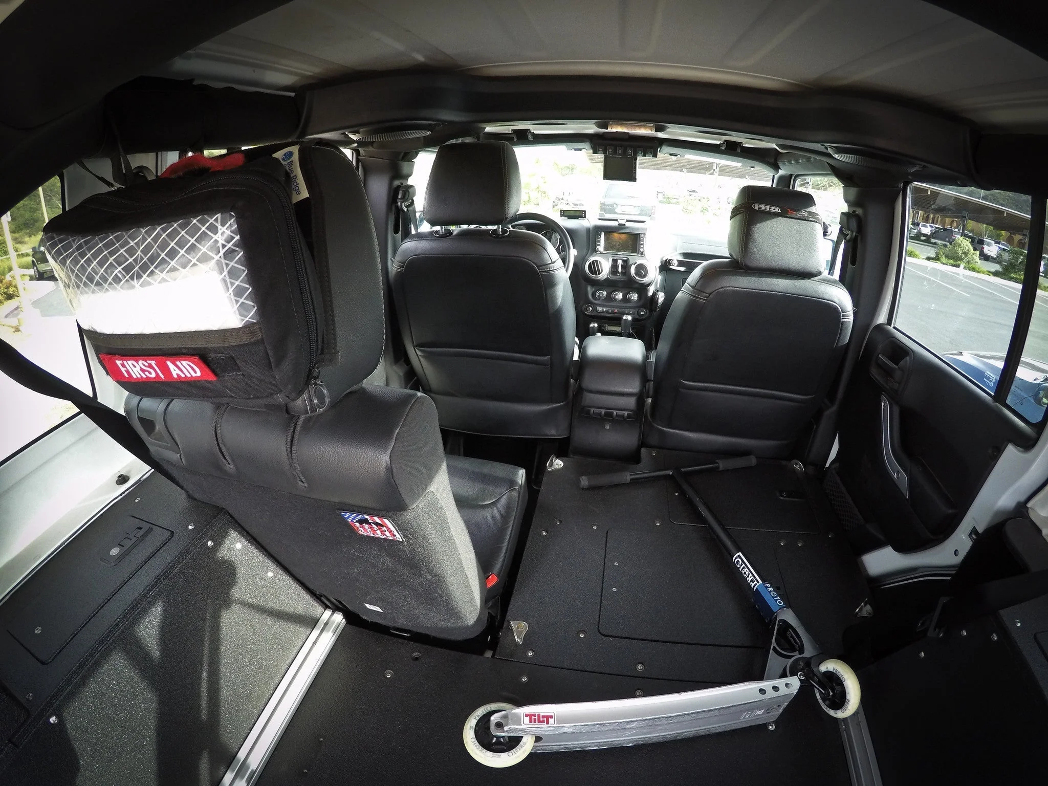 Jeep Wrangler 2007-2018 JKU 4 Door - Second Row Seat Delete Plate System - Image 2